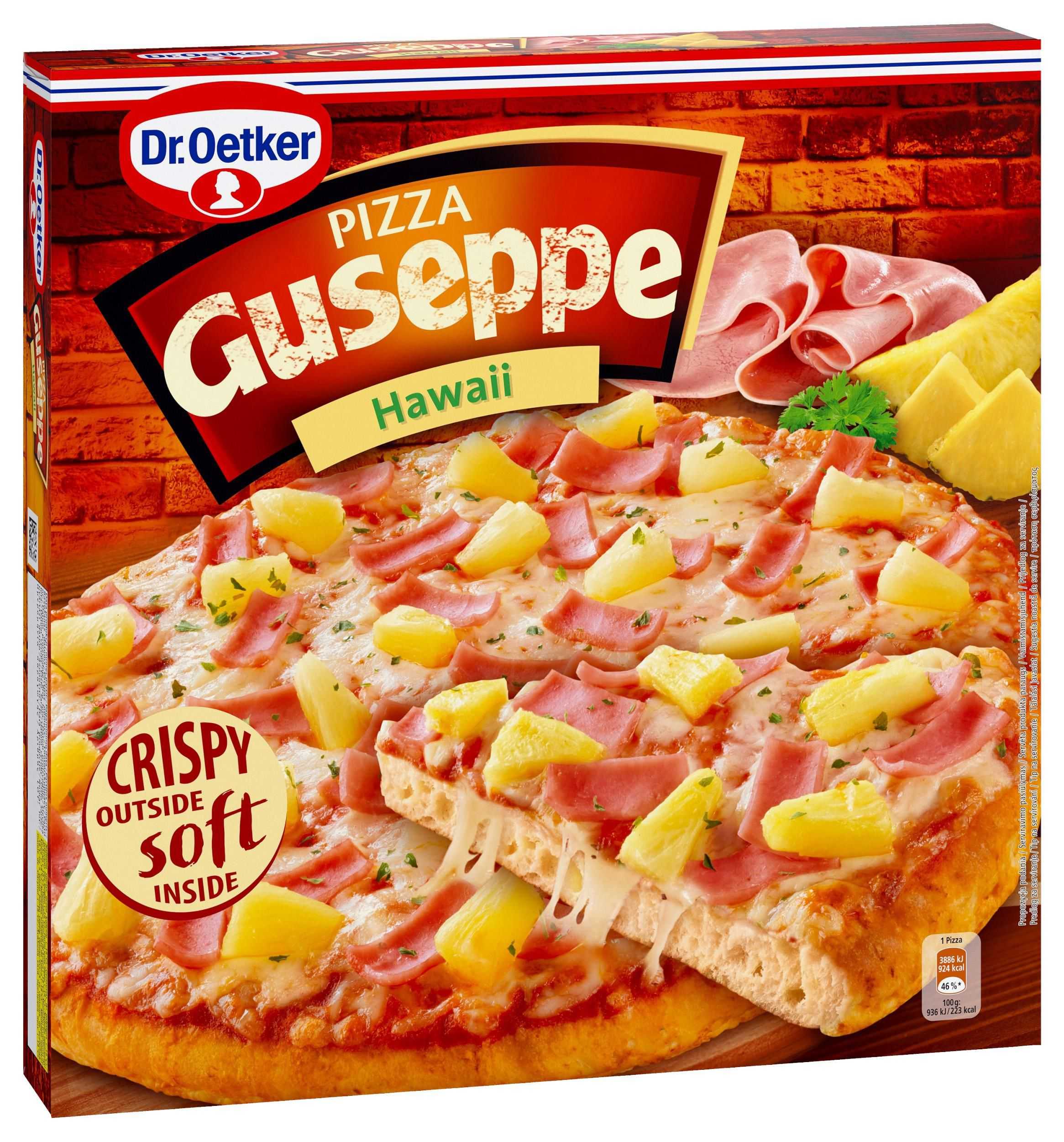 Mražené potraviny - Dr.Oetker Pizza Guseppe Hawaii mražená 415g