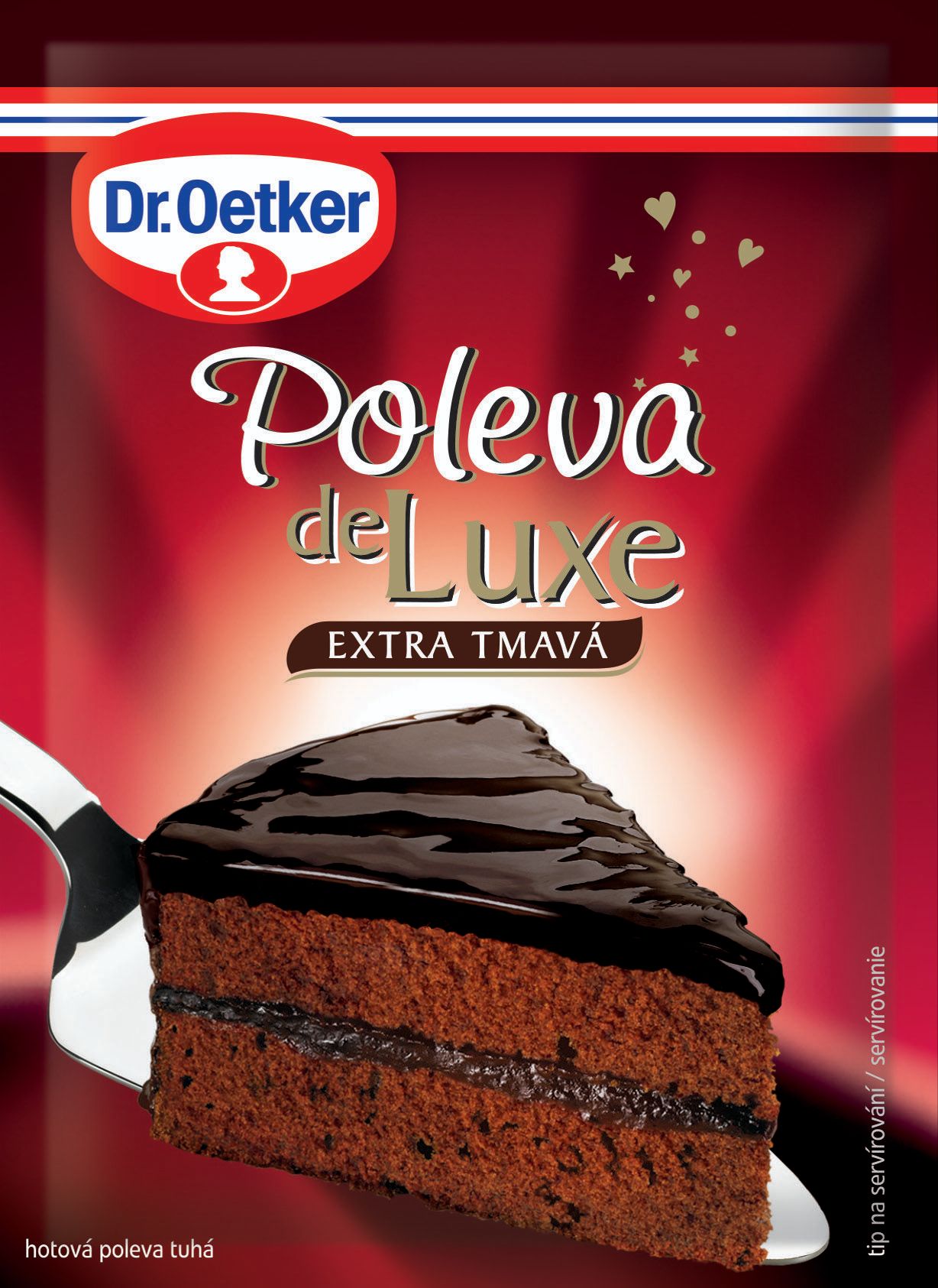 Trvanlivé potraviny - Dr. Oetker Poleva deluxe extra tmavá 100 g