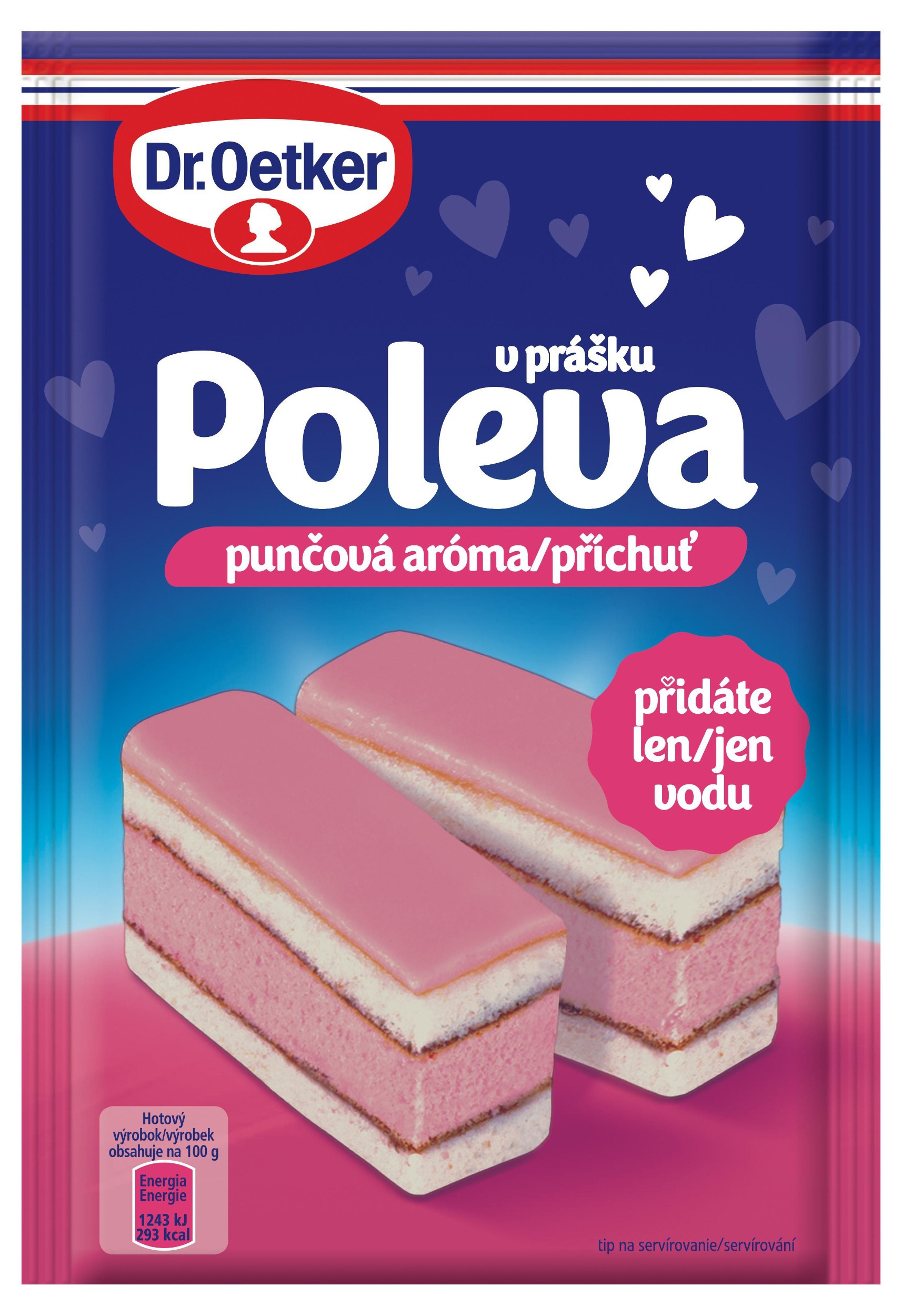 Trvanlivé potraviny - Dr. Oetker Poleva punčová př.v prášku 100g
