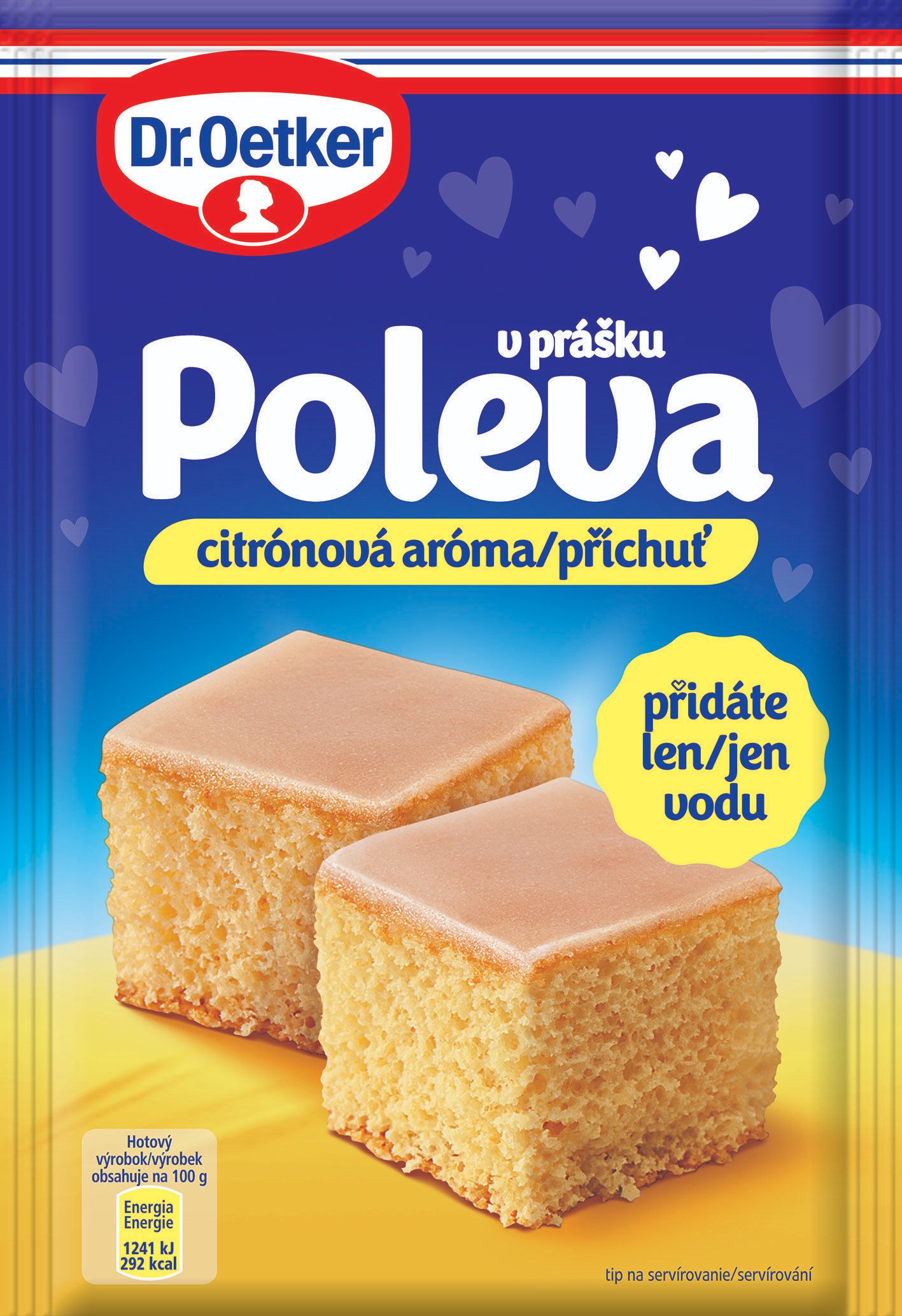 Trvanlivé potraviny - Dr. Oetker Poleva v prášku citrón 100 g