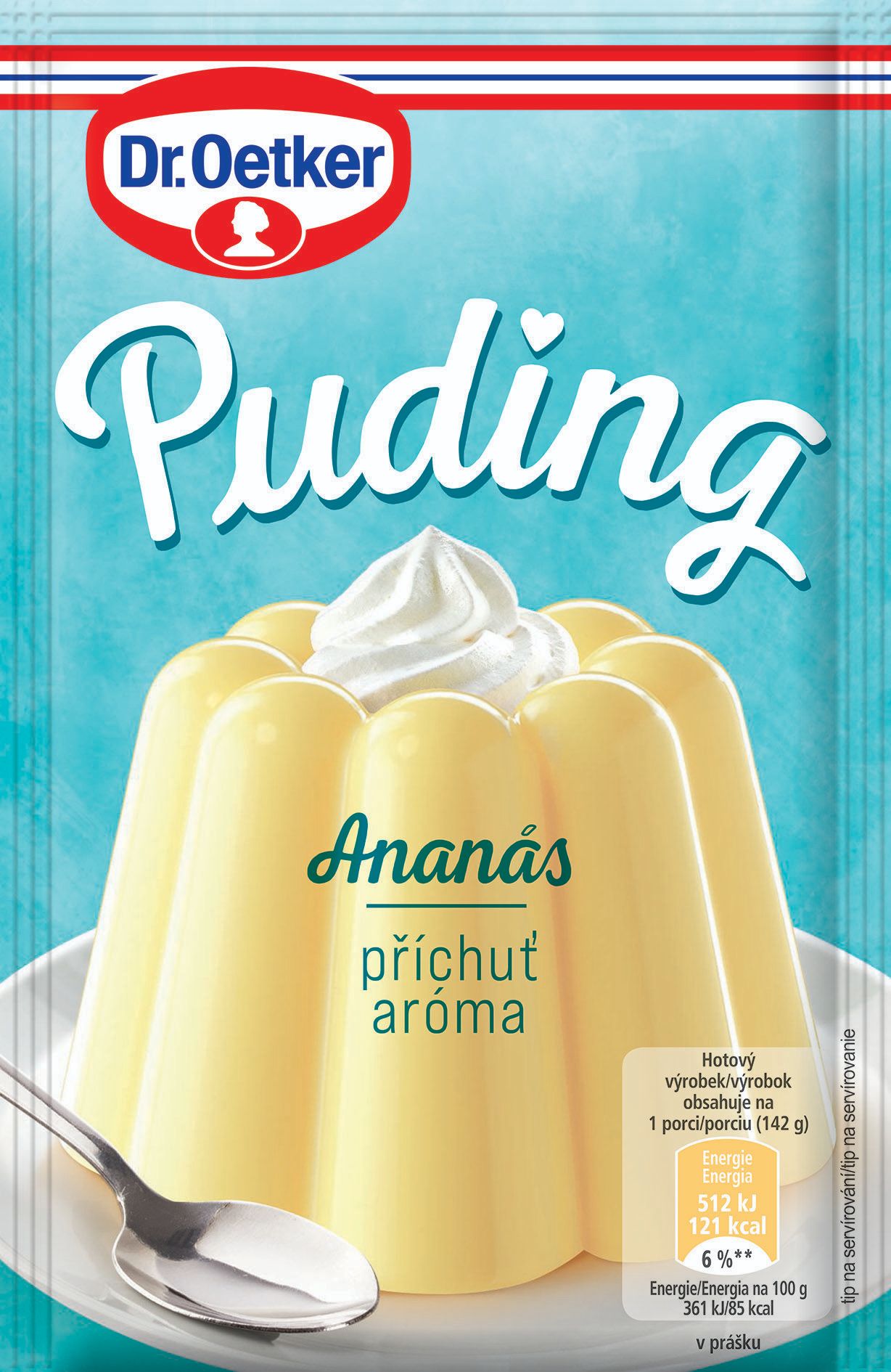 Trvanlivé potraviny - Dr.Oetker Puding příchuť  ananas 38g