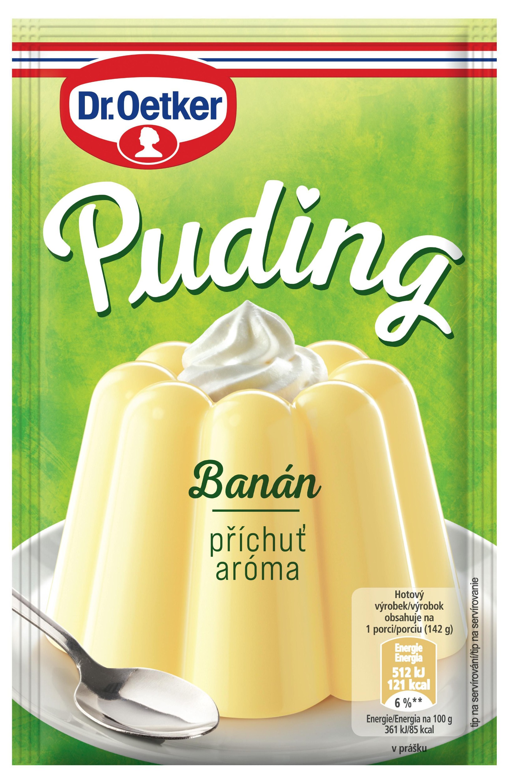 Trvanlivé potraviny - Dr. Oetker Puding příchuť banán 38g