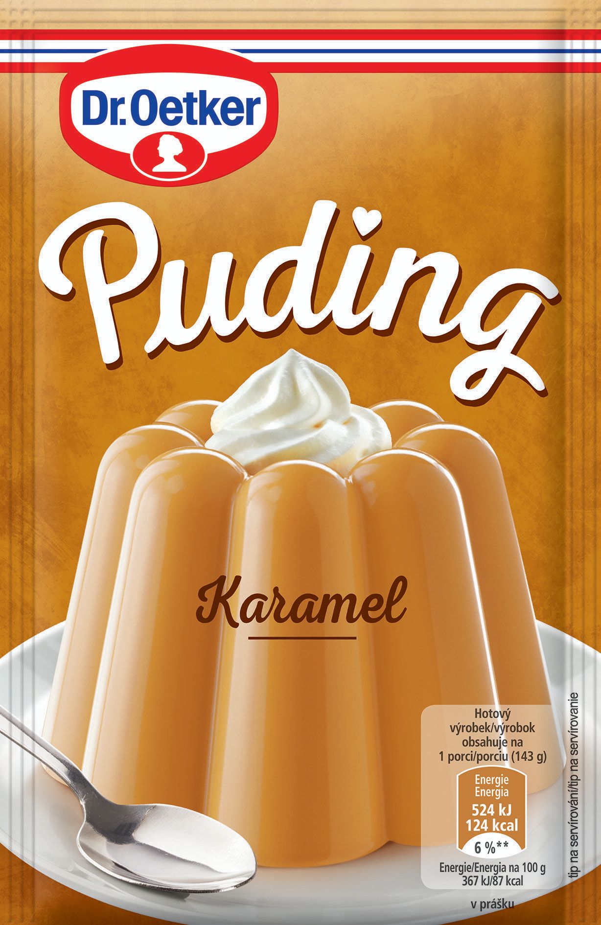 Trvanlivé potraviny - Dr. Oetker Puding příchuť karamel 41g
