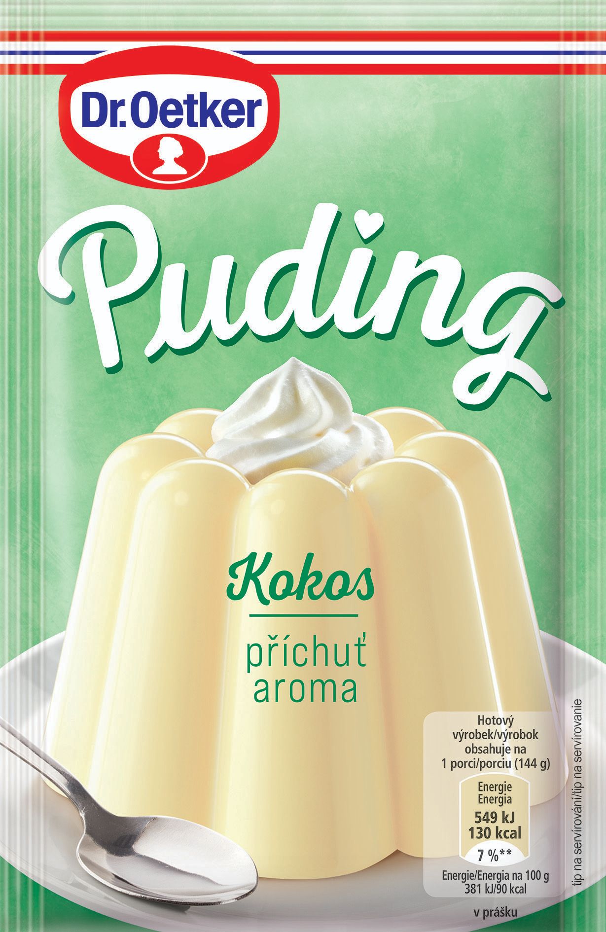 Trvanlivé potraviny - Dr.Oetker Puding příchuť kokos 38g