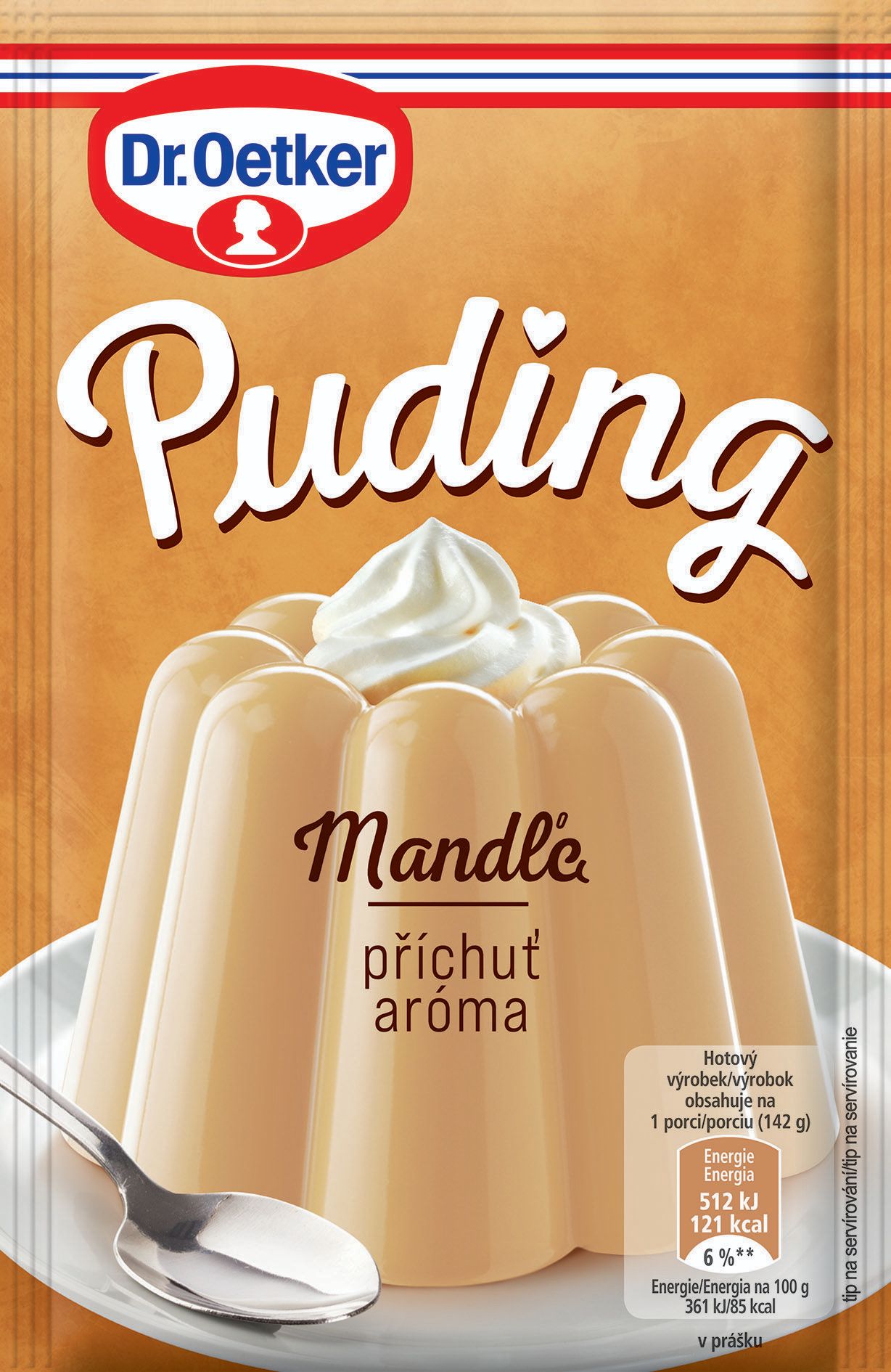Trvanlivé potraviny - Dr.Oetker Puding příchuť mandle 38g