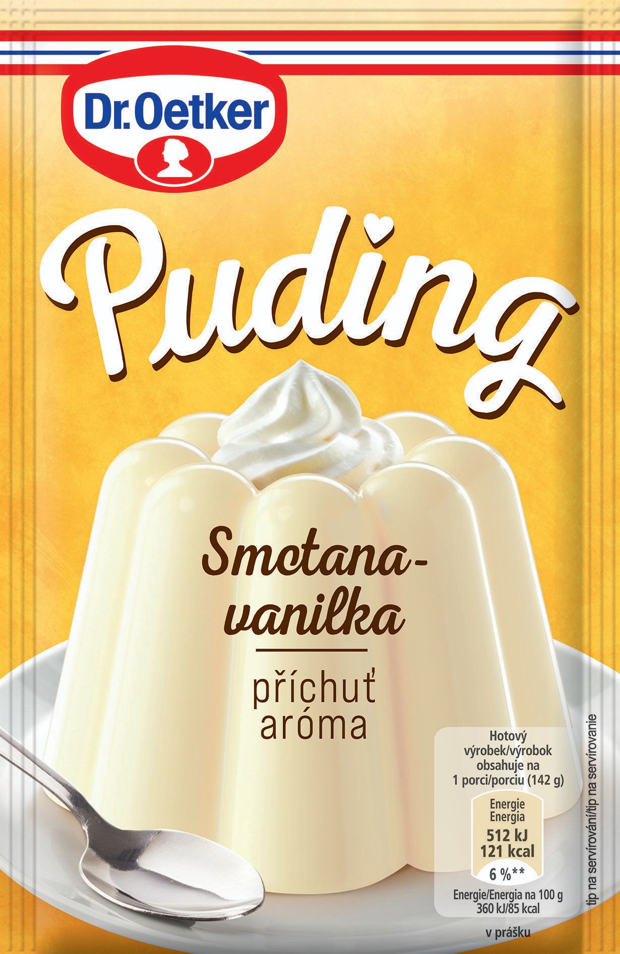 Trvanlivé potraviny - Dr.Oetker Puding příchuť smetana-vanilka 38g