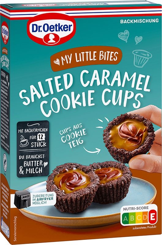 Trvanlivé potraviny - Dr.Oetker Salted Caramel CookieCups 240g