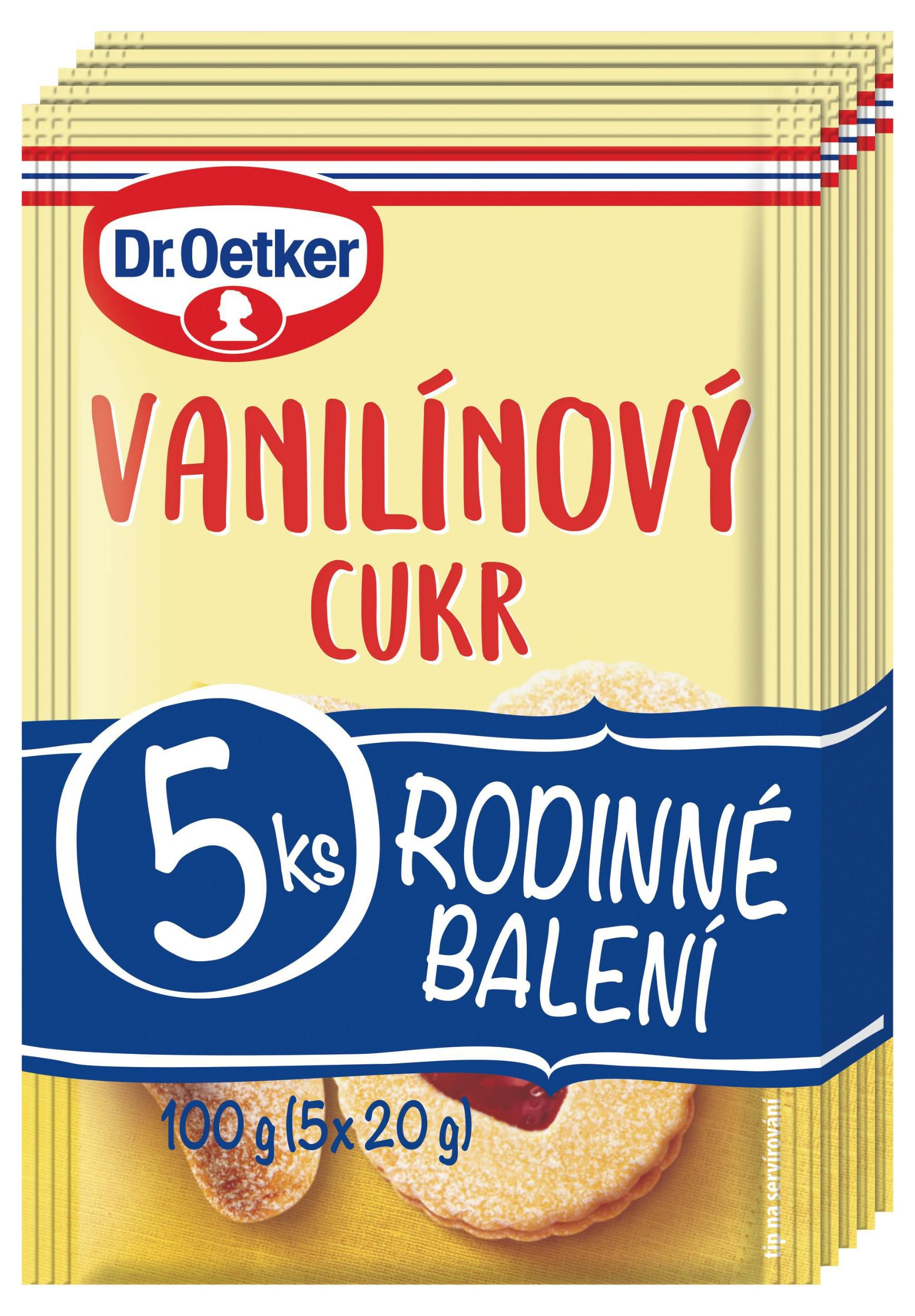 Trvanlivé potraviny - Dr. Oetker Vanilínový cukr 5x20 g