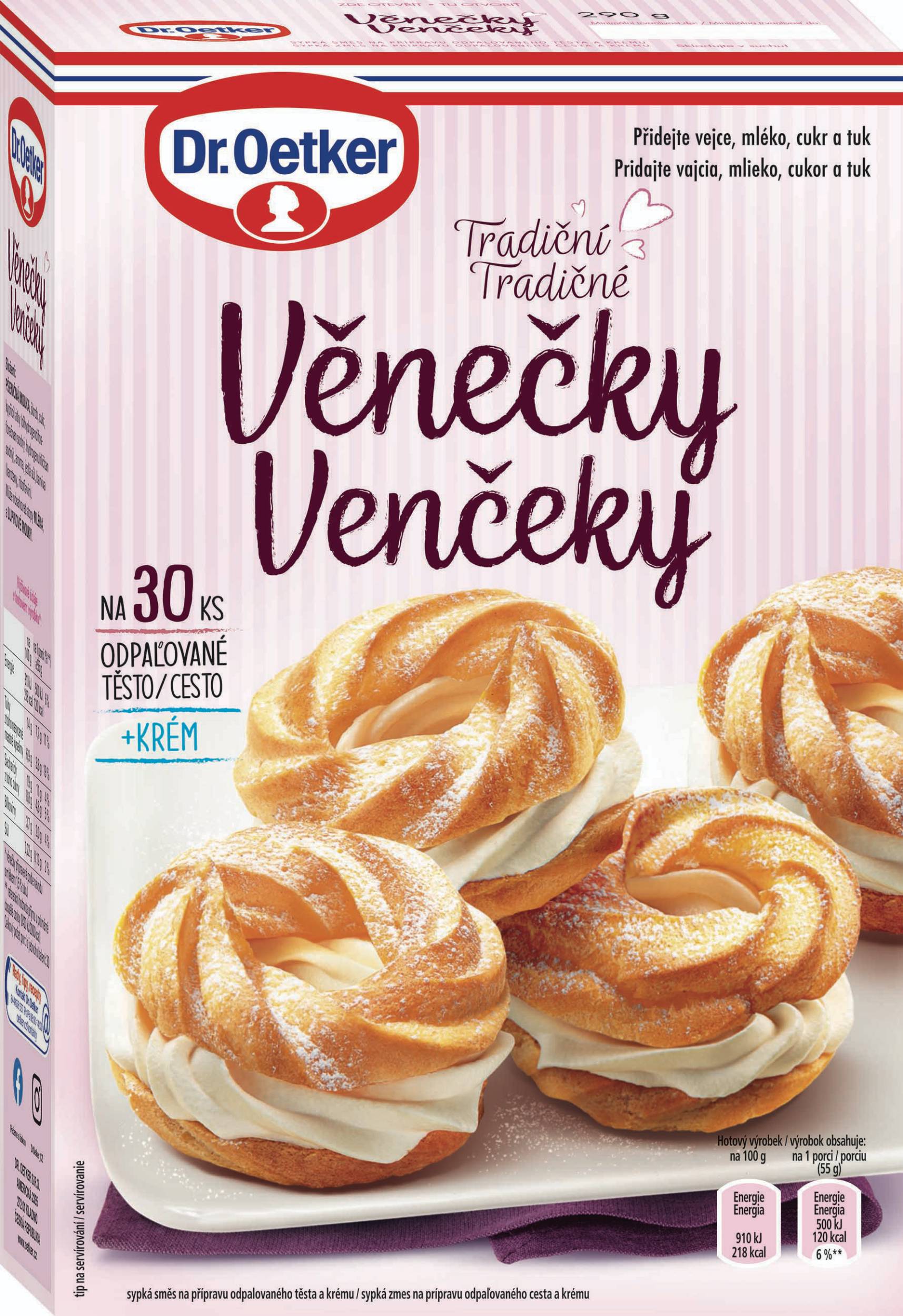 Trvanlivé potraviny - Dr. Oetker Věnečky 290 g