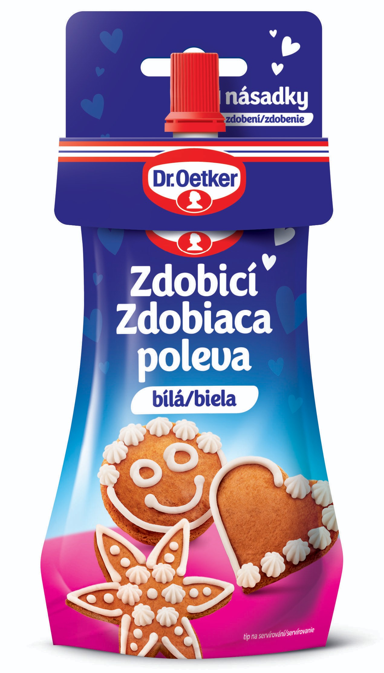 Trvanlivé potraviny - Dr. Oetker Zdobicí poleva bílá 140 g