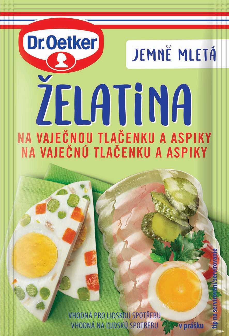 Trvanlivé potraviny - Dr. Oetker Želatina na vaječnou tlačenku a aspik 20 g