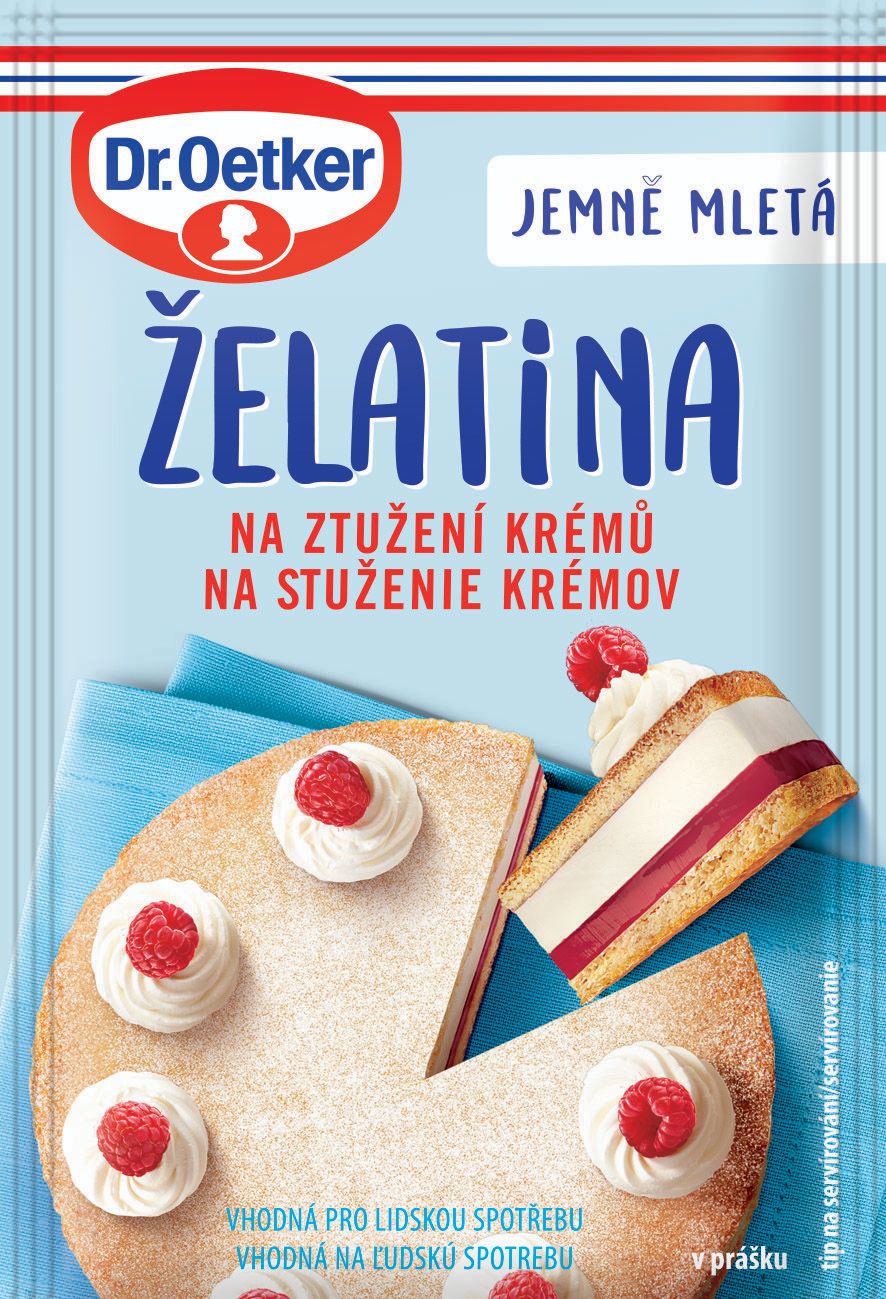 Trvanlivé potraviny - Dr. Oetker Želatina na ztužení krémů 20 g