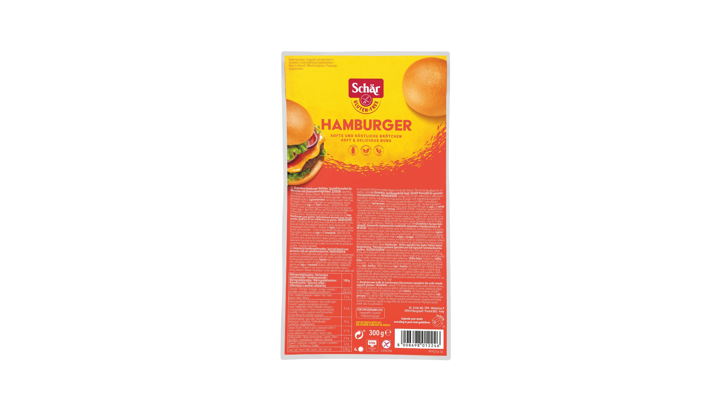 Pekárna a cukrárna - Dr. Schär Hamburger 2x150g