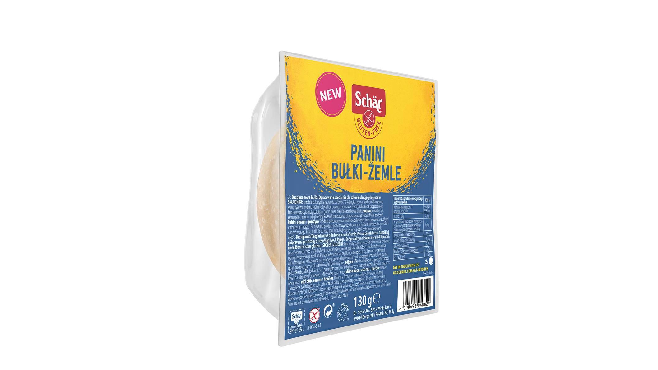 Zdravý svět - Dr. Schär Panini žemle bezlepkové 2ks 130g
