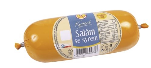 Uzeniny a lahůdky - Drůbežářský závod Klatovy Kuřecí salám se sýrem 400 g