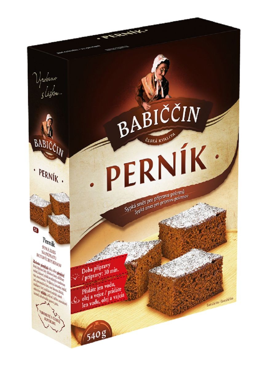 Trvanlivé potraviny - Druid Babiččin perník sypká směs pro přípravu hotových pokrmů 540 g