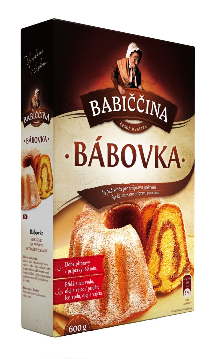 Trvanlivé potraviny - Druid Babiččina bábovka sypká směs 600 g