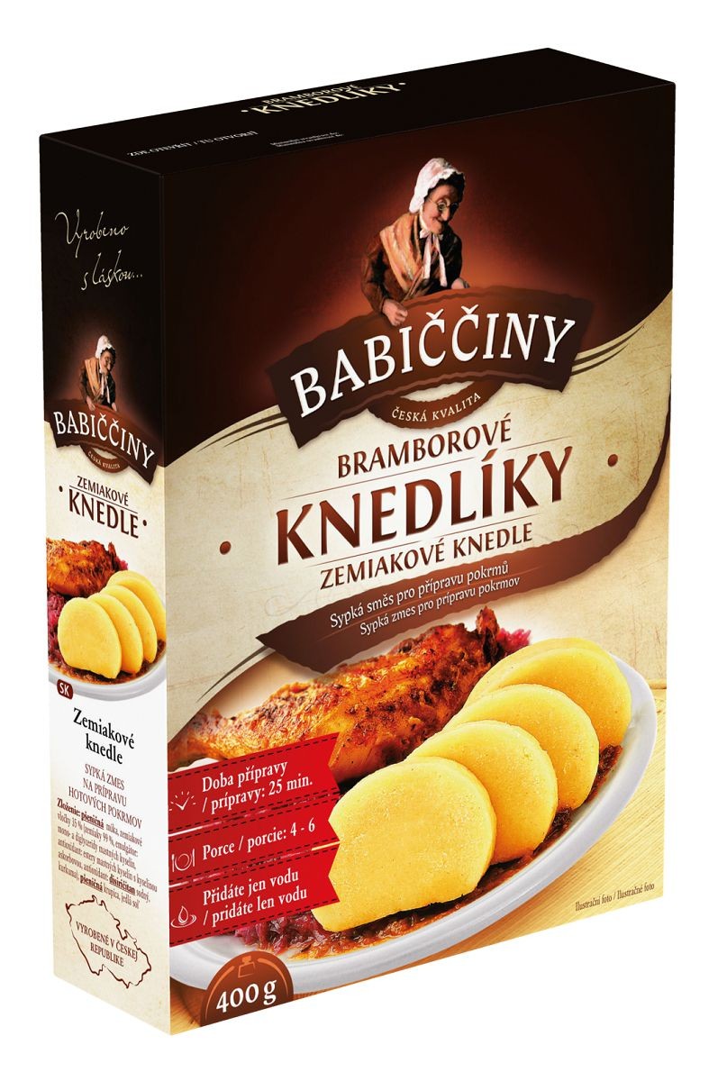 Trvanlivé potraviny - Druid Babiččiny Bramborové knedlíky 400 g