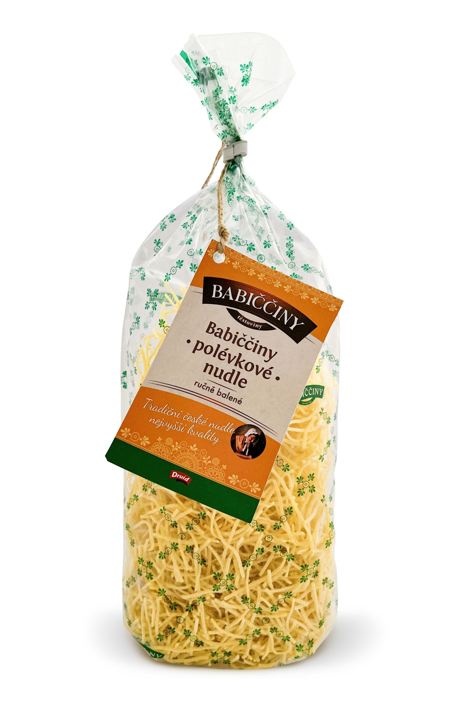 Trvanlivé potraviny - Druid Babiččiny Nudle Originál polévkové 330 g