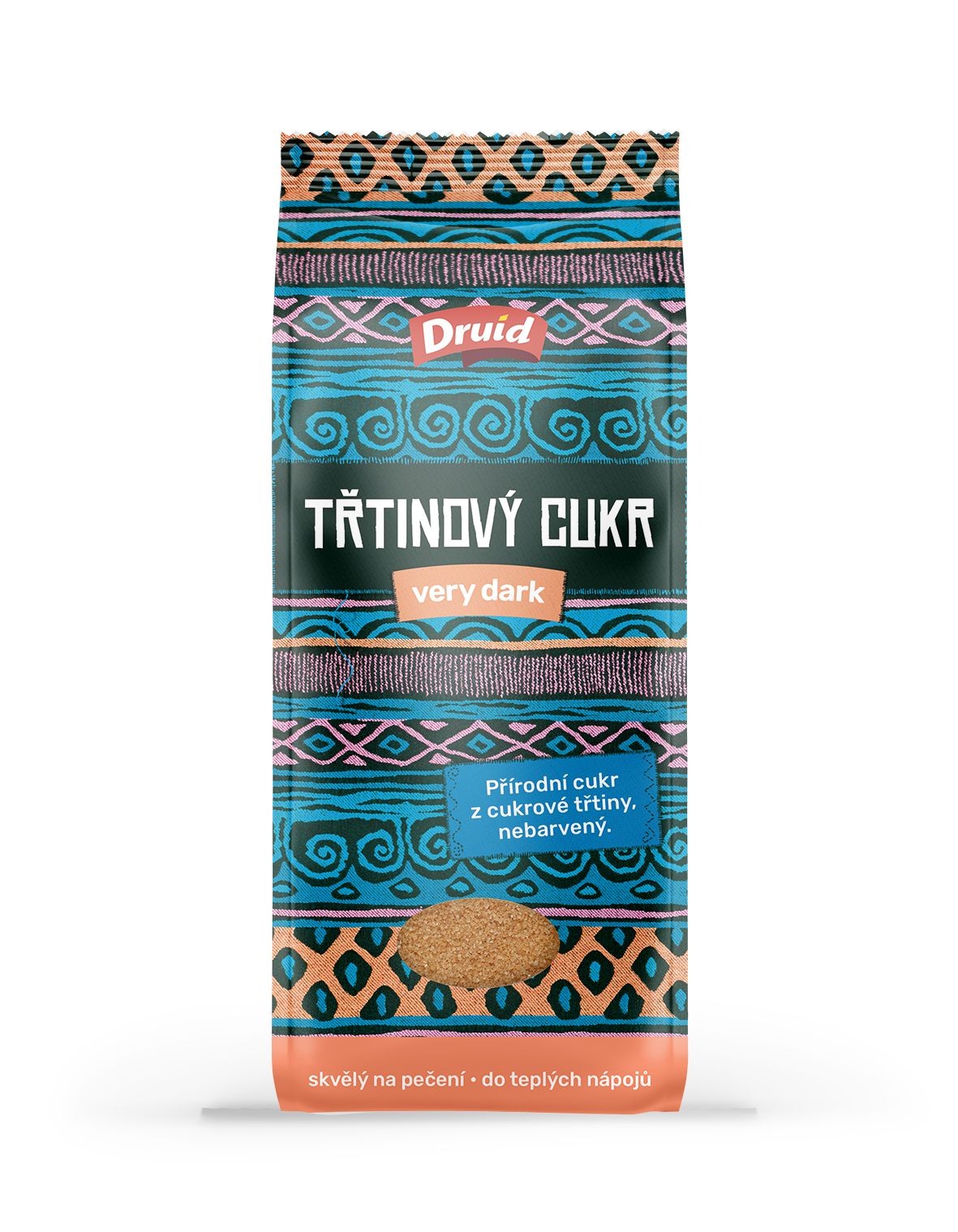Trvanlivé potraviny - Druid Cukr třtinový very dark 400 g