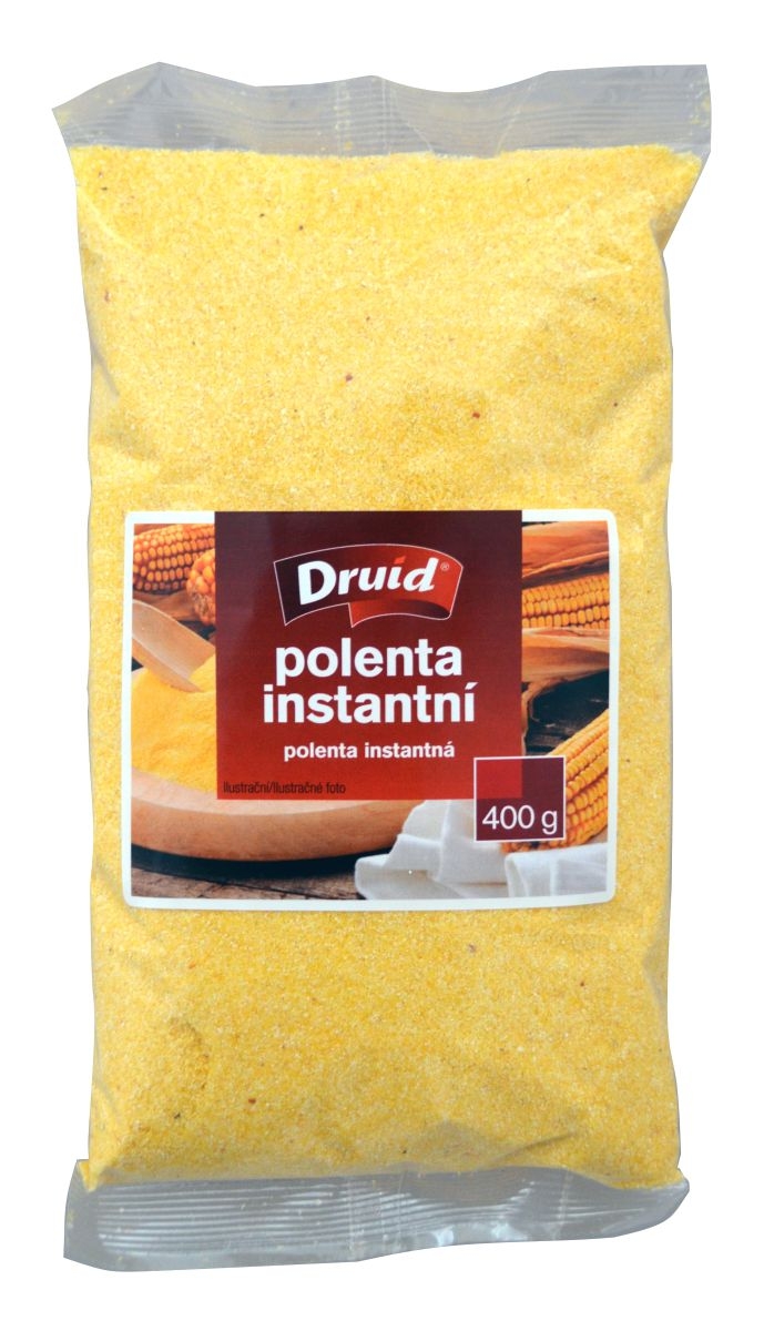 Trvanlivé potraviny - Druid Polenta instantní kukuřičná krupice předvařená v páře 400 g