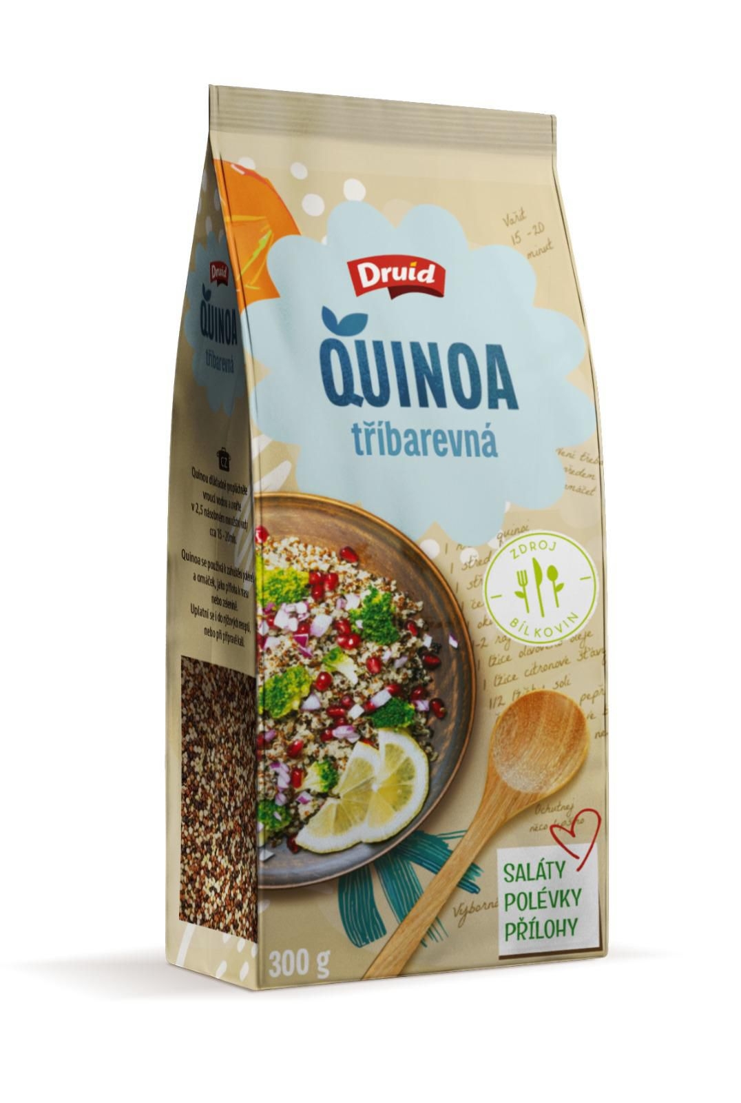 Trvanlivé potraviny - Druid Quinoa tříbarevná 300 g