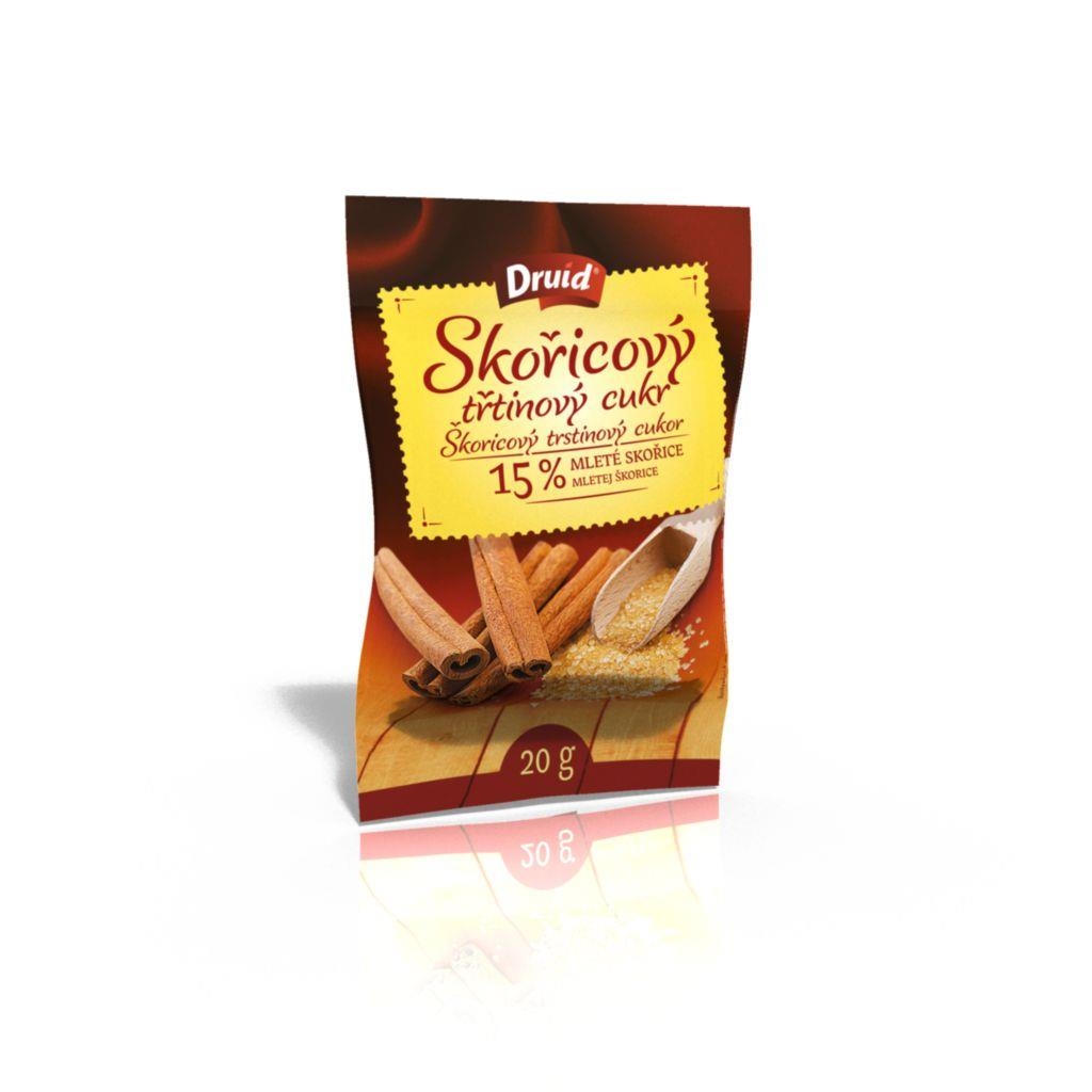 Trvanlivé potraviny - Druid Skořicový třtinový cukr 20 g