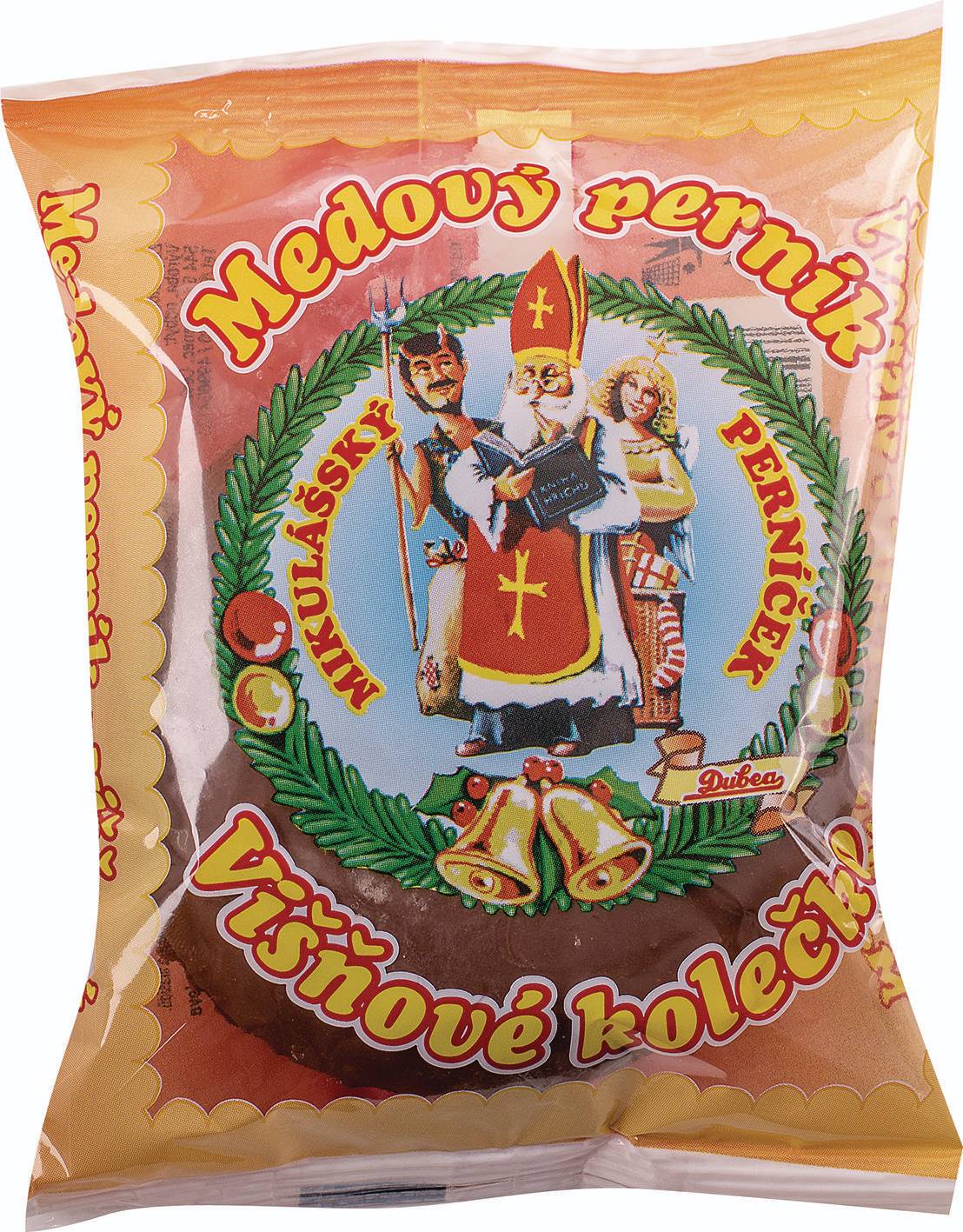 Trvanlivé potraviny - Dubea Vánoční Medový perník višňové kolečko 60g