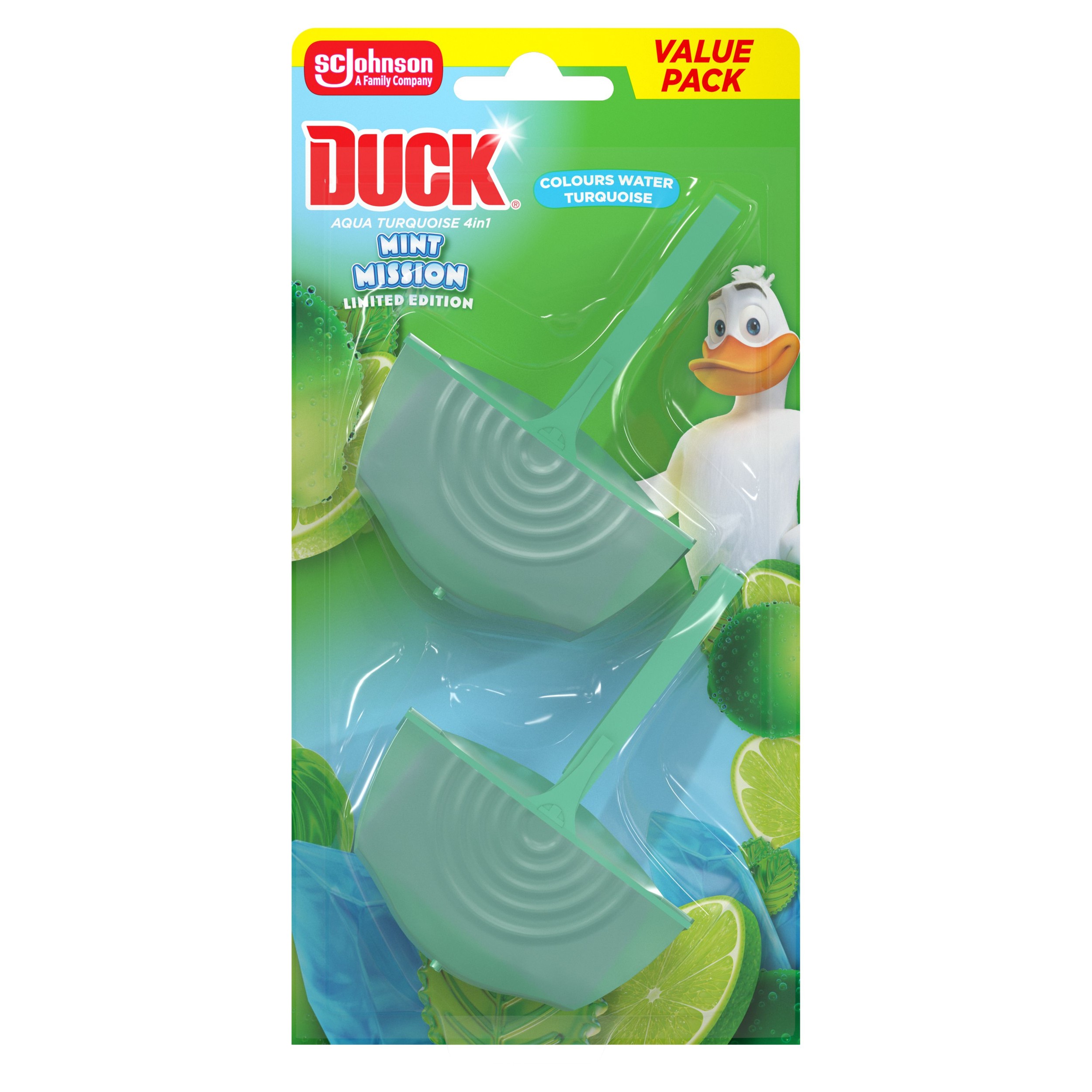 Drogerie a kosmetika - Duck Aqua Turquoise 4v1 - Mint Mission 2x36g