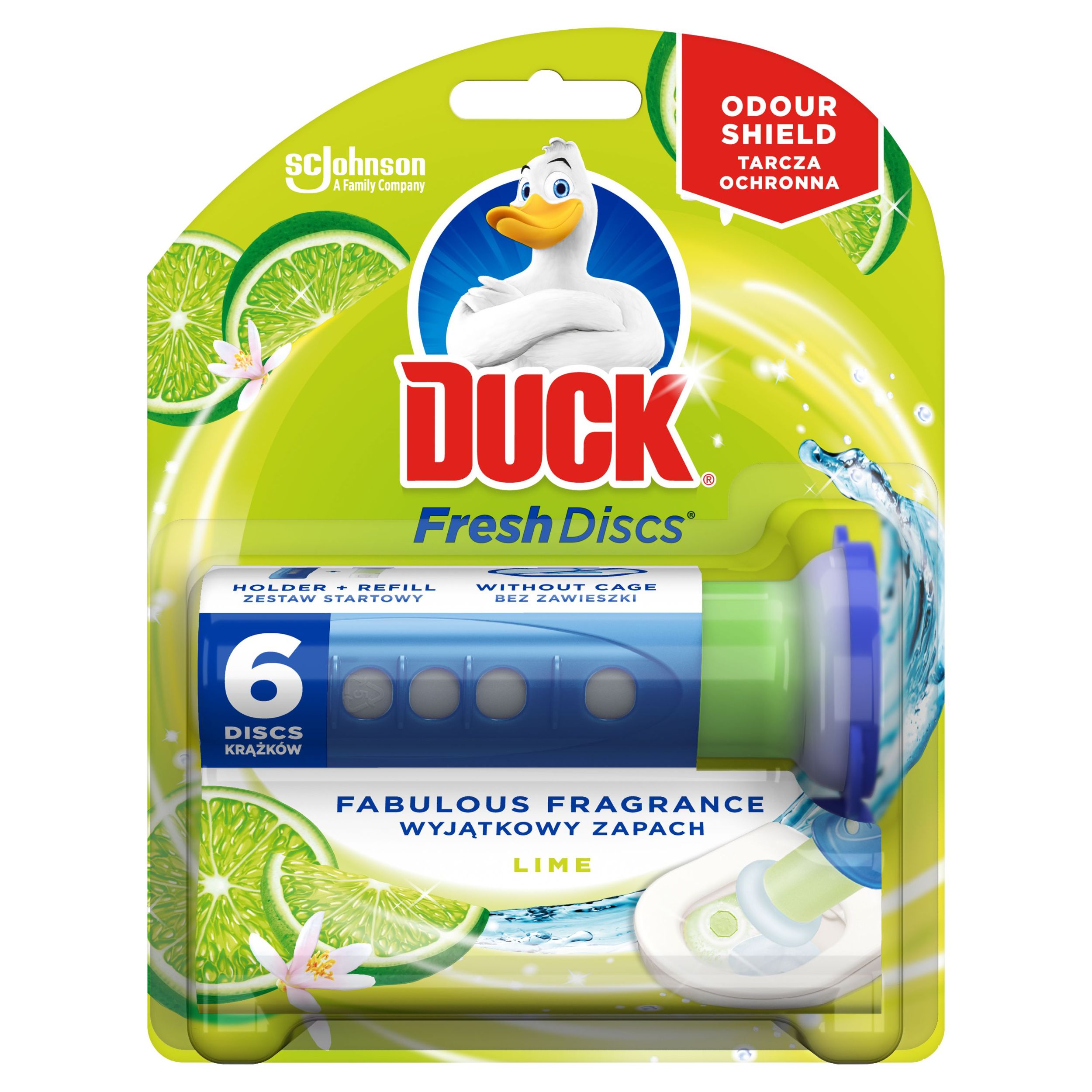 Drogerie a kosmetika - Duck Fresh Discs čistič WC limetka 36 ml