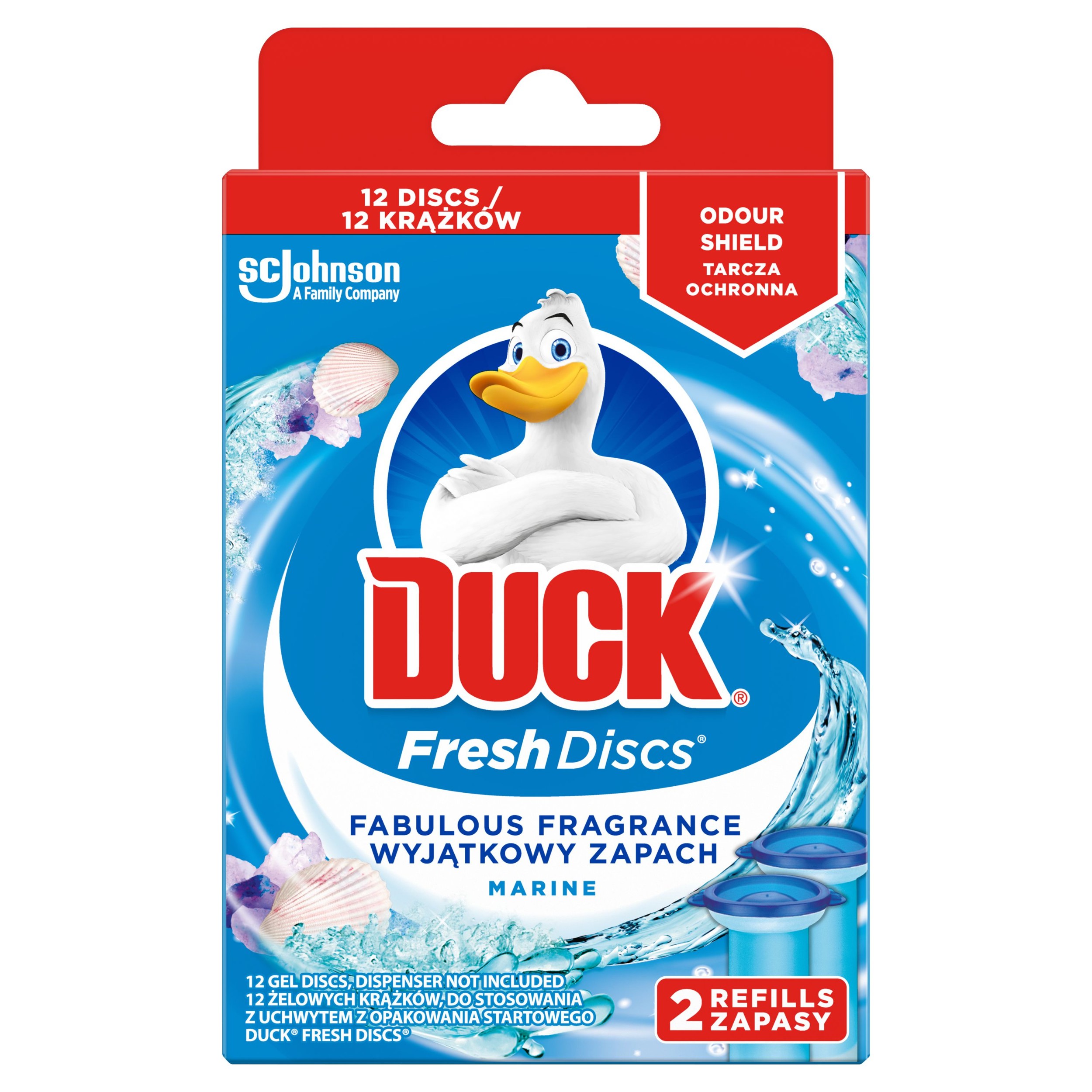 Drogerie a kosmetika - Duck Fresh Discs Čistič WC marine náplň 2x36 ml