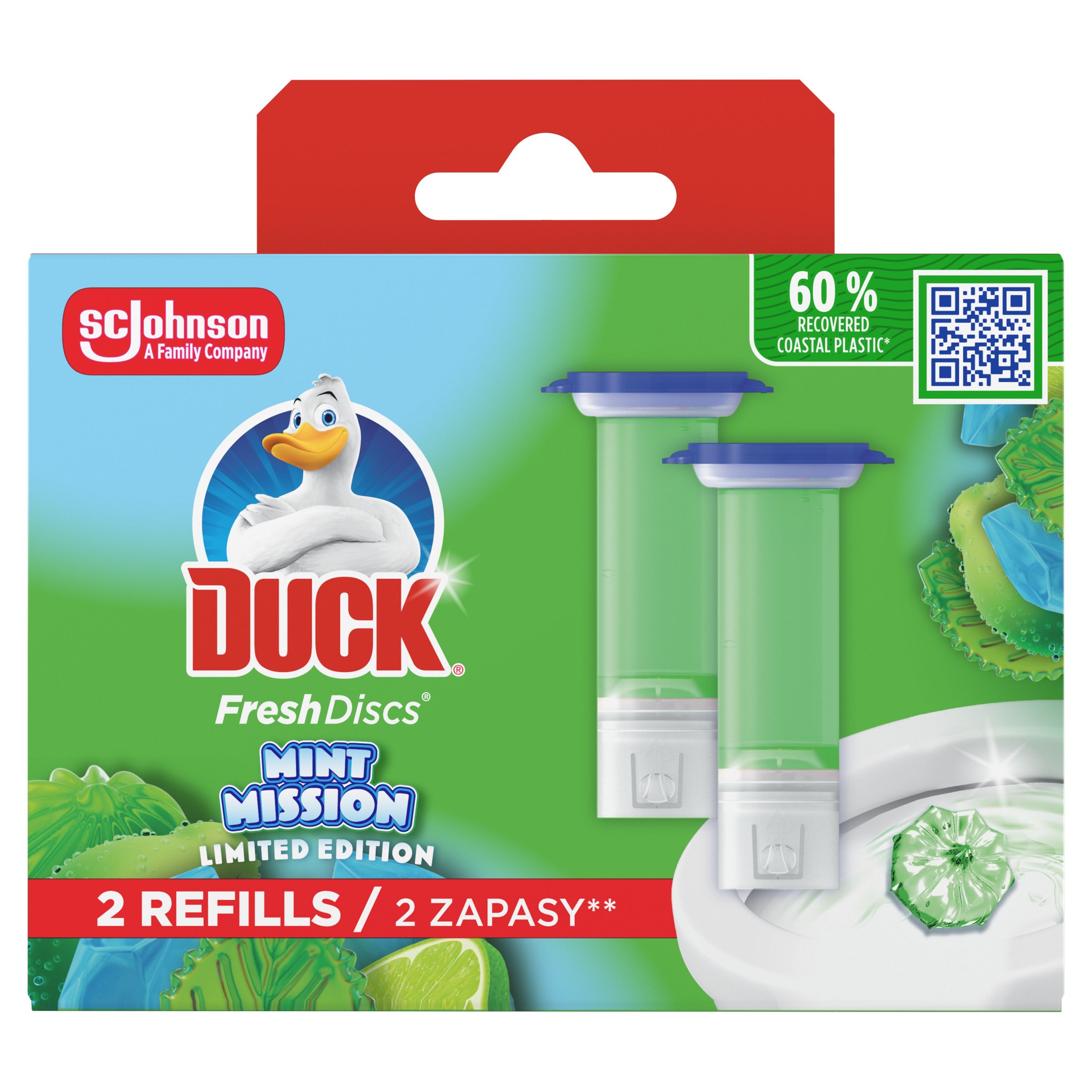 Duck Fresh Discs wc blok Mint Mission náplň 2x36ml-0