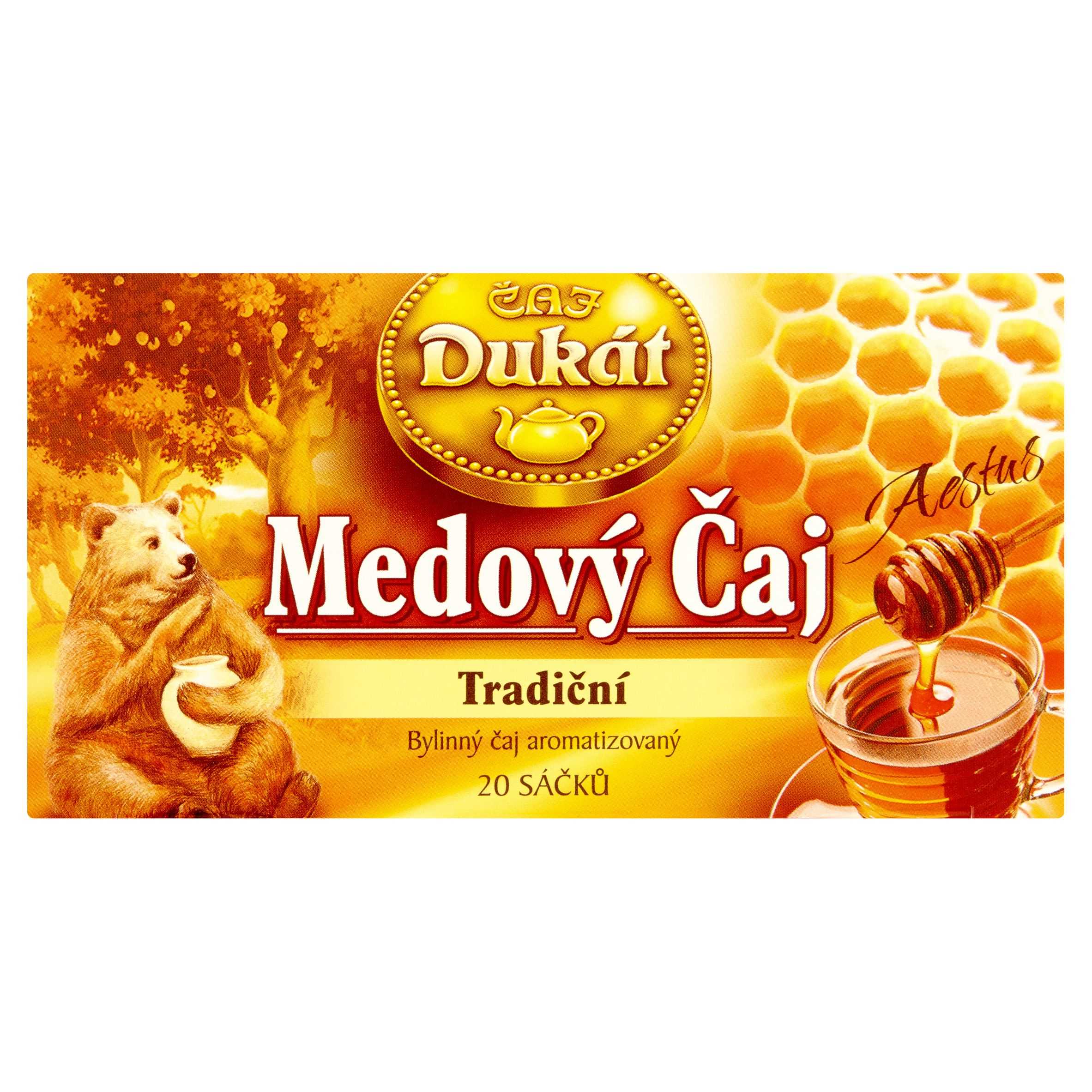 Nápoje - Dukát Medový čaj tradiční bylinný čaj aromatizovaný porcovaný 20x2,5 g