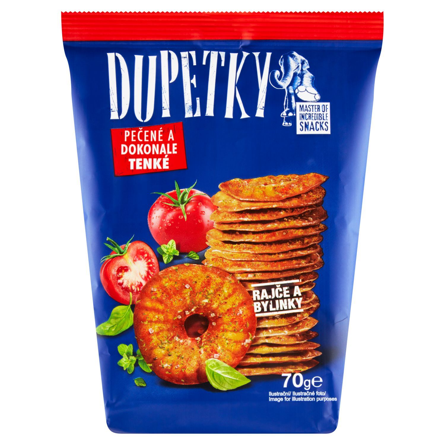 Trvanlivé potraviny - Dupetky Rajče a bylinky 70g