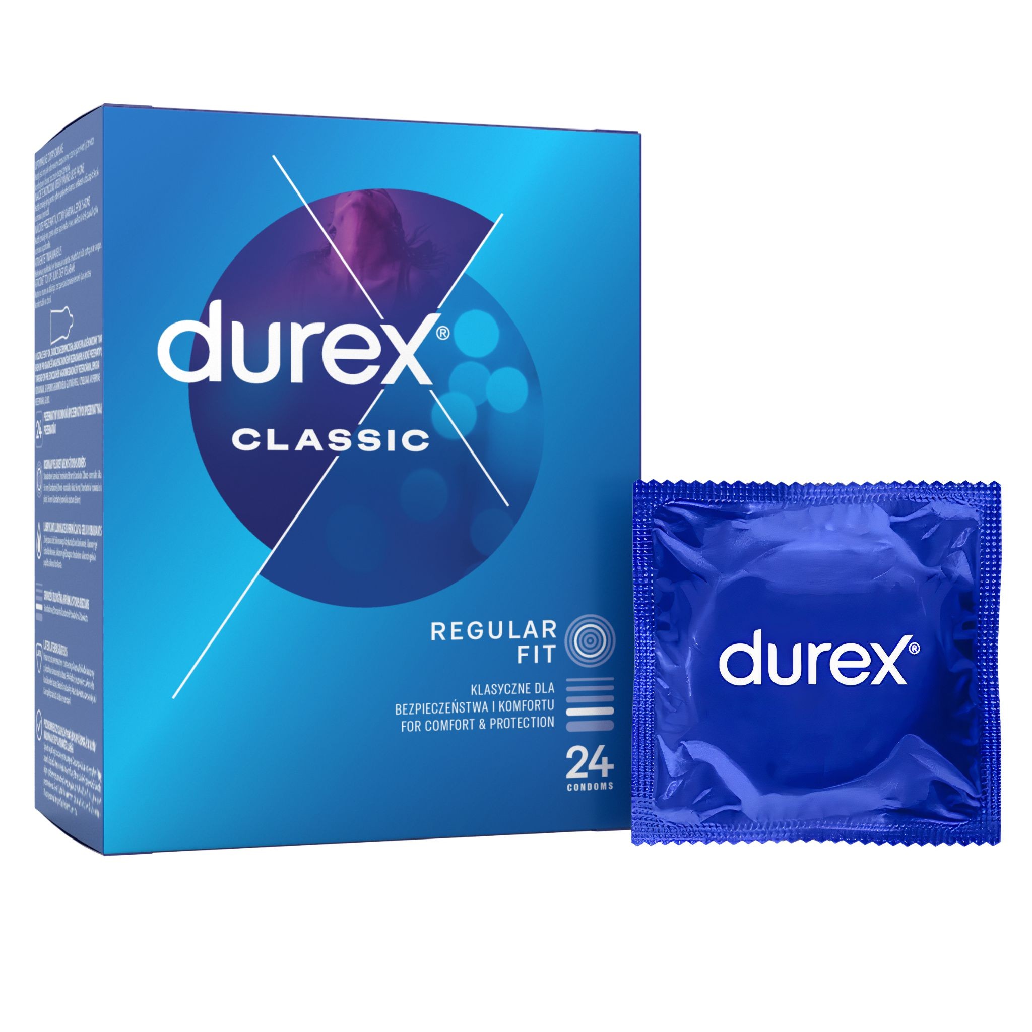 Drogerie a kosmetika - Durex Classic kondomy 24 ks