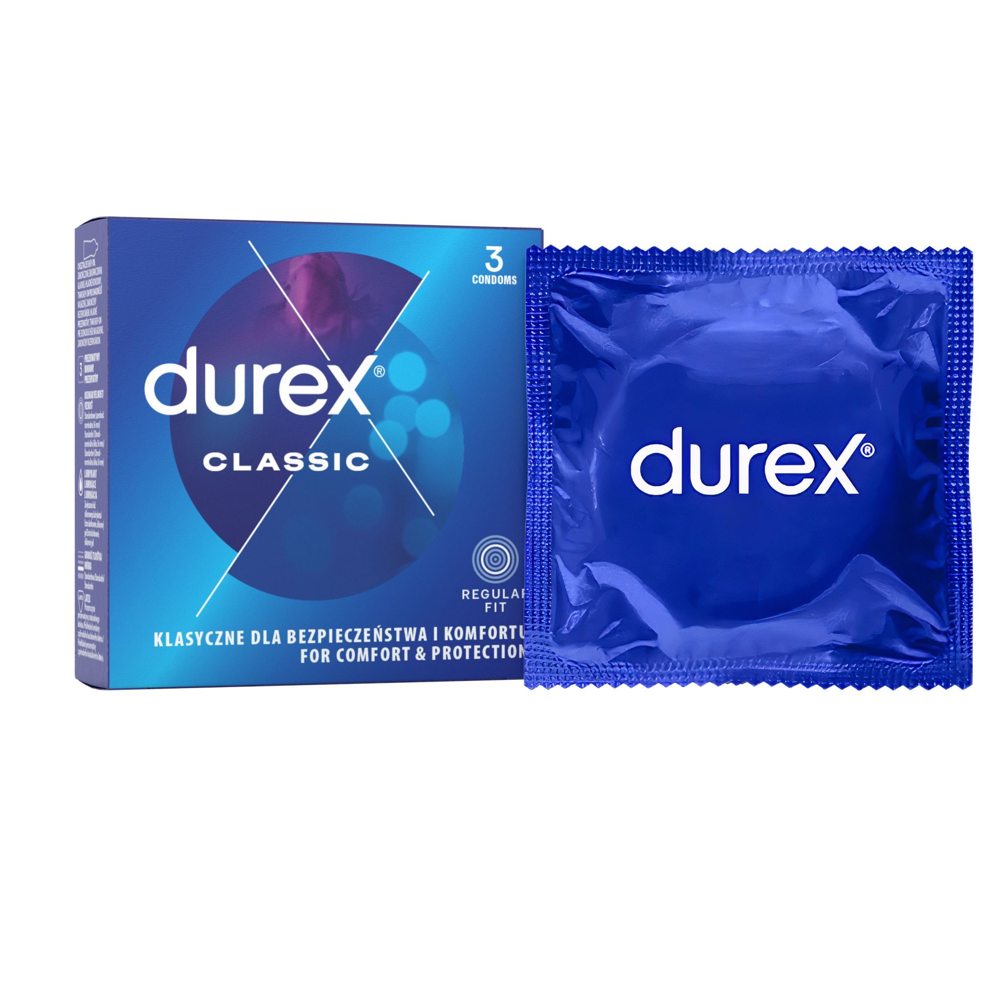 Drogerie a kosmetika - Durex Classic kondomy 3 ks