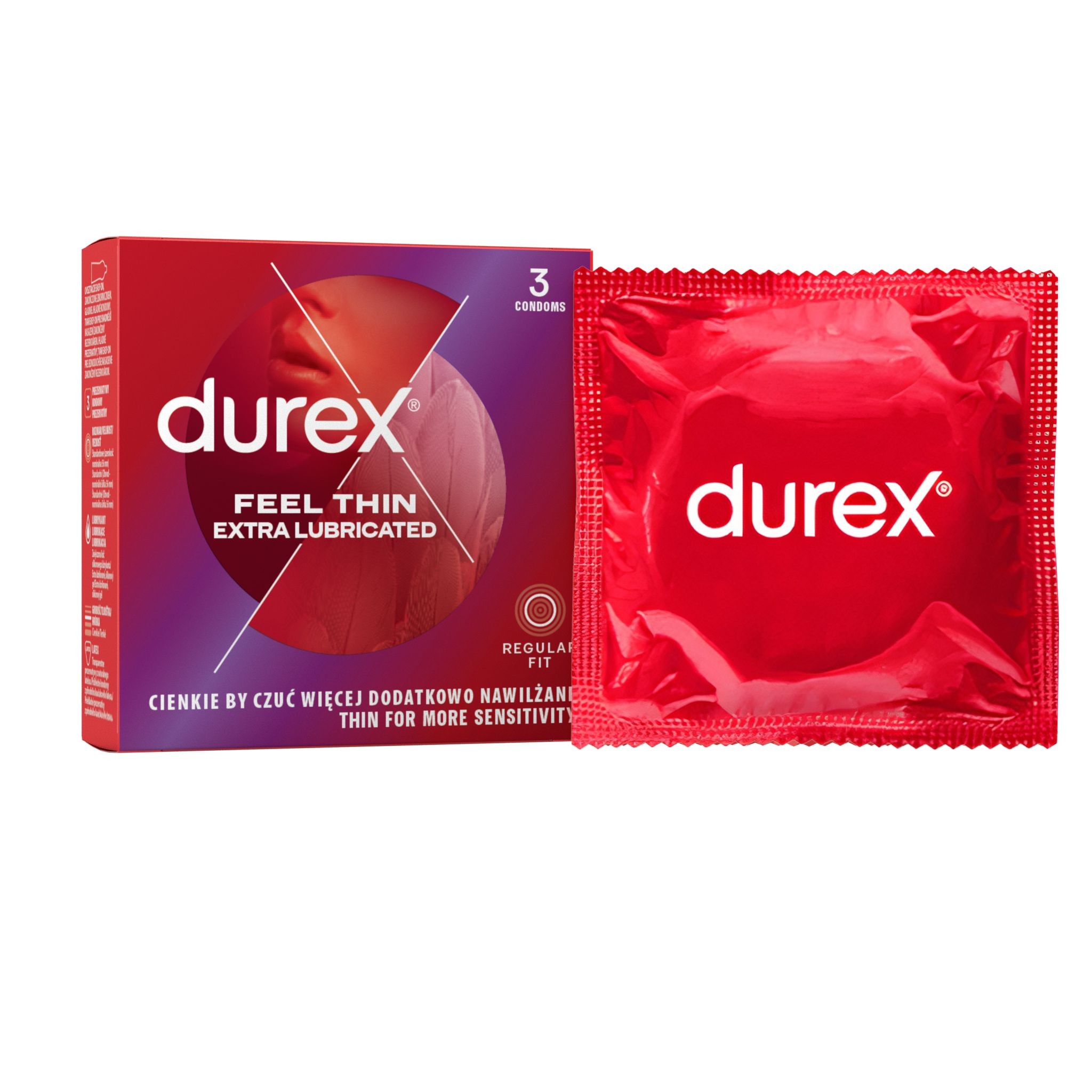 Drogerie a kosmetika - Durex Feel intimate kondomy 3 ks