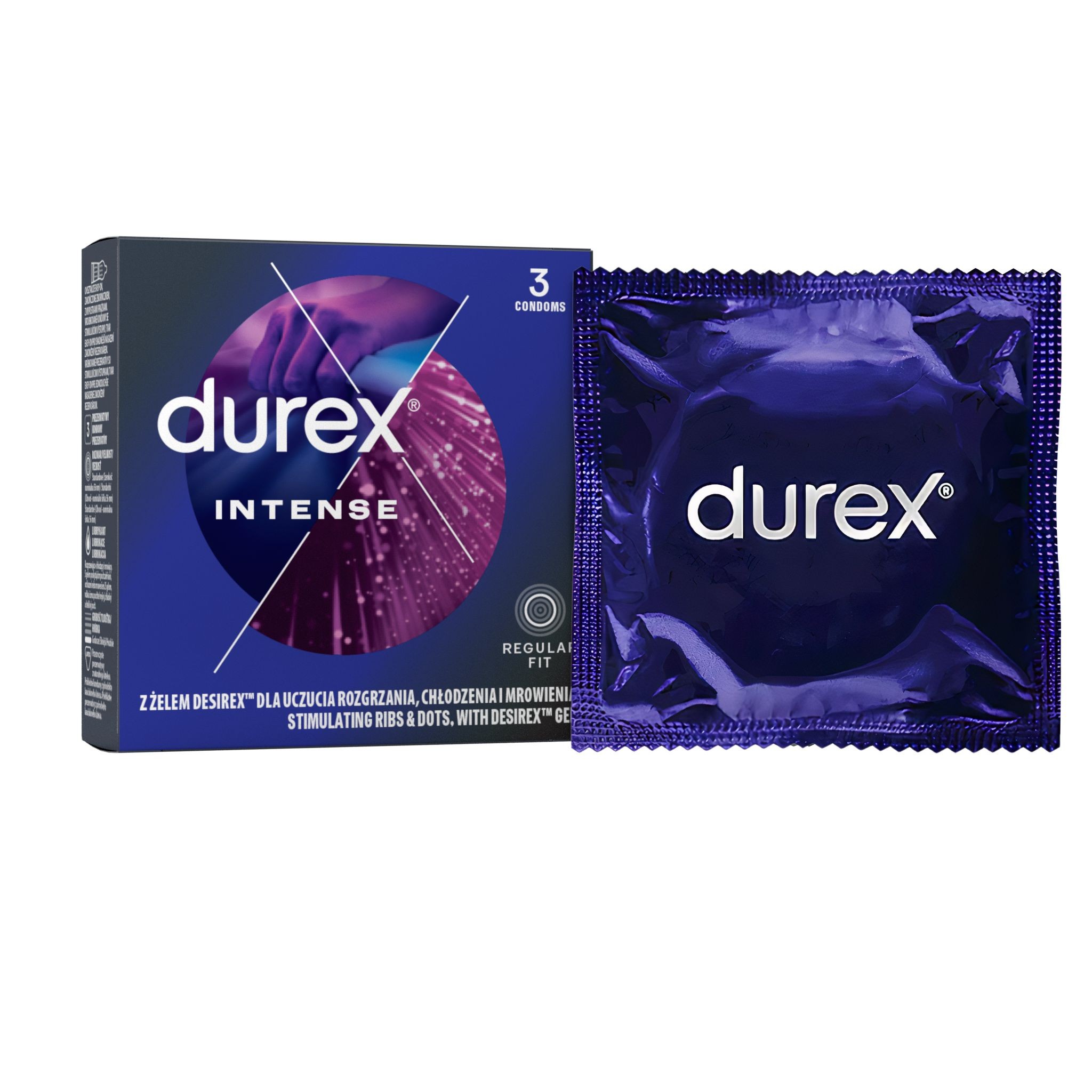 Drogerie a kosmetika - Durex Intense orgasmic kondomy 3 ks