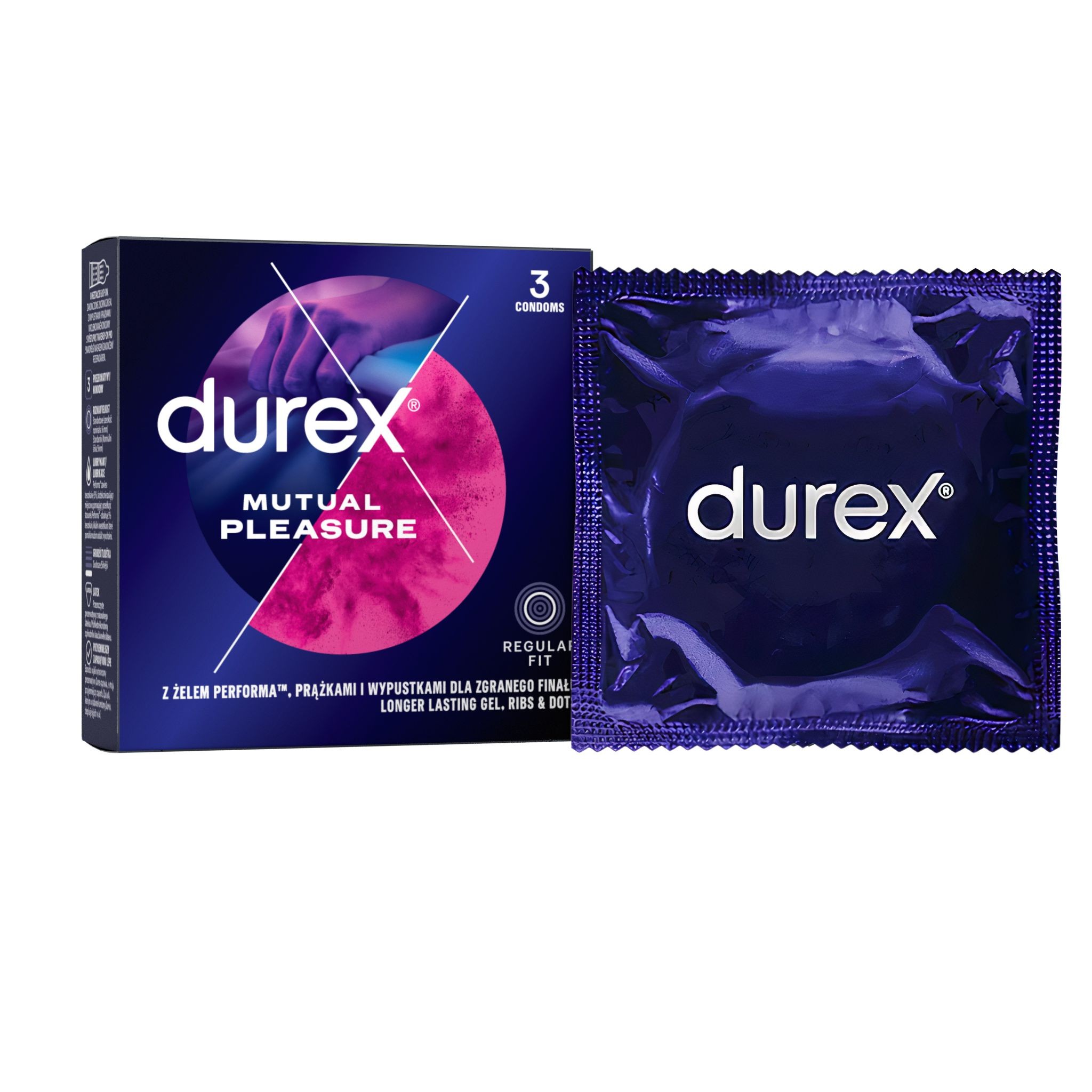 Drogerie a kosmetika - Durex Mutual Pleasure 3 ks
