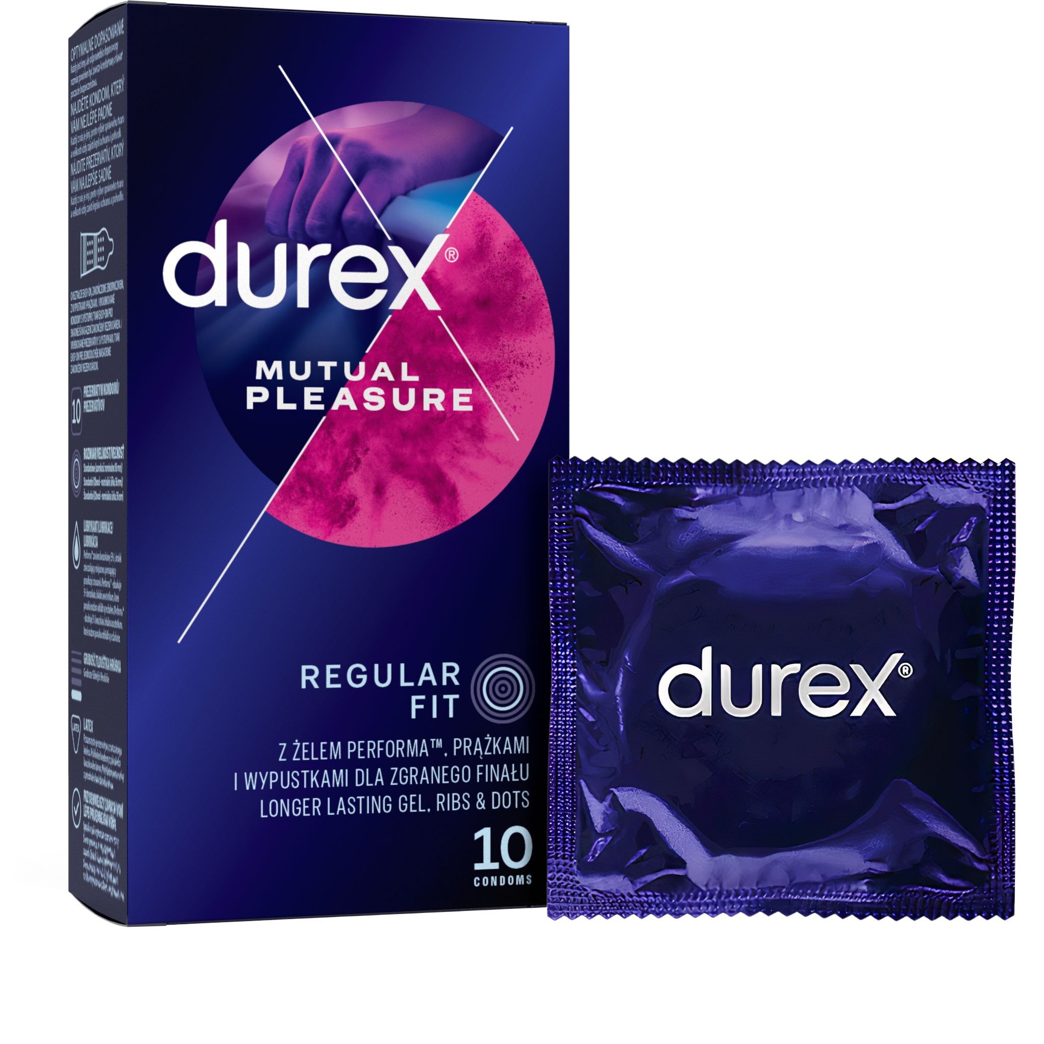 Drogerie a kosmetika - Durex Mutual pleasure kondomy 10 ks