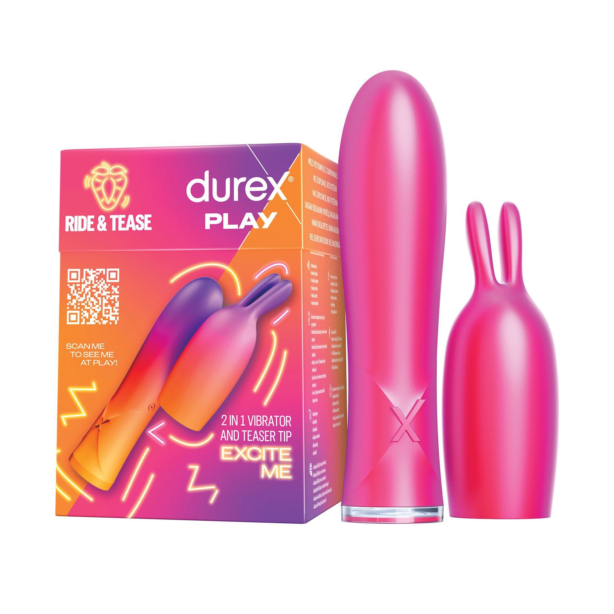 Drogerie a kosmetika - Durex Play Vibrátor 2v1 se stimulační špičkou