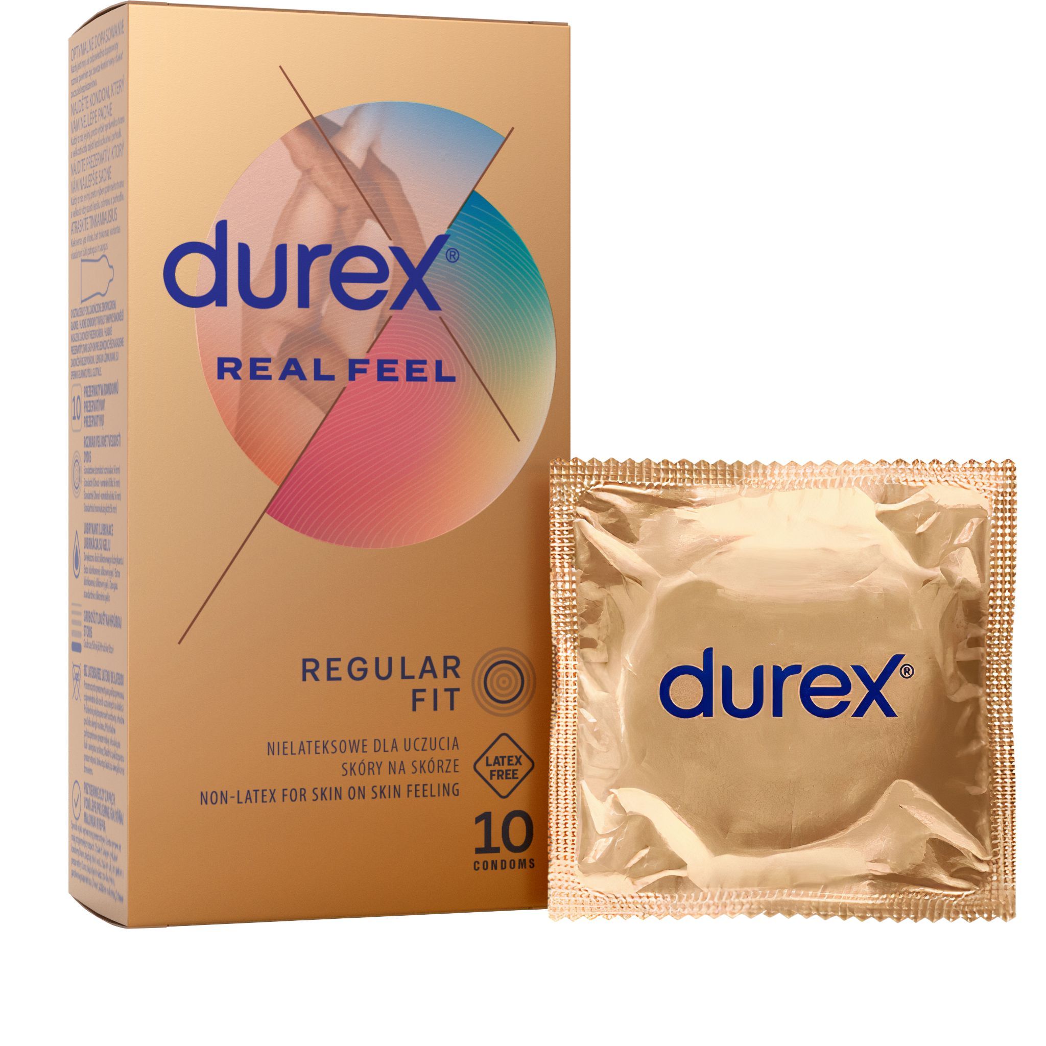 Drogerie a kosmetika - Durex Real Feel kondomy 10 ks