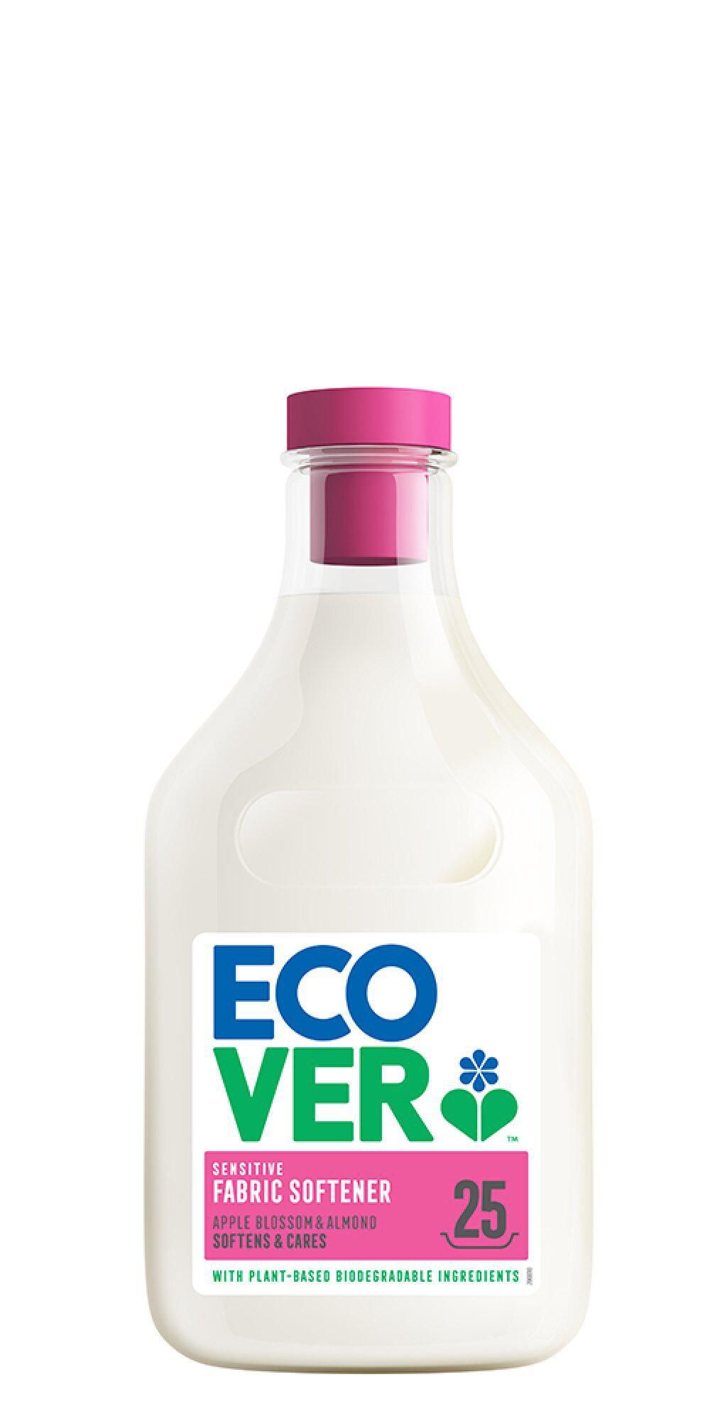 Drogerie a kosmetika - Ecover aviváž Jabloňový květ & Mandle/ECOVER FABRIC SOFTENER - Apple Blossom & Almond 25 dávek