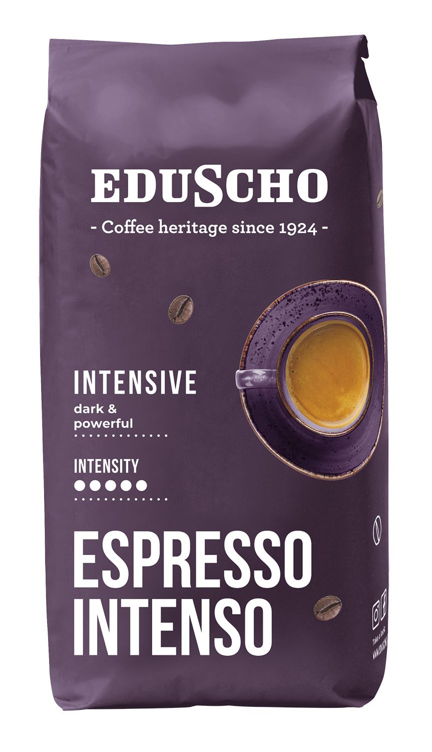 Nápoje - Eduscho Crema Intenso zrnková káva 1 kg