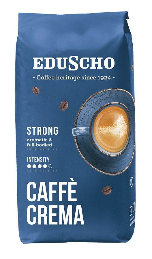 Nápoje - Eduscho Crema Strong zrnková káva 1 kg