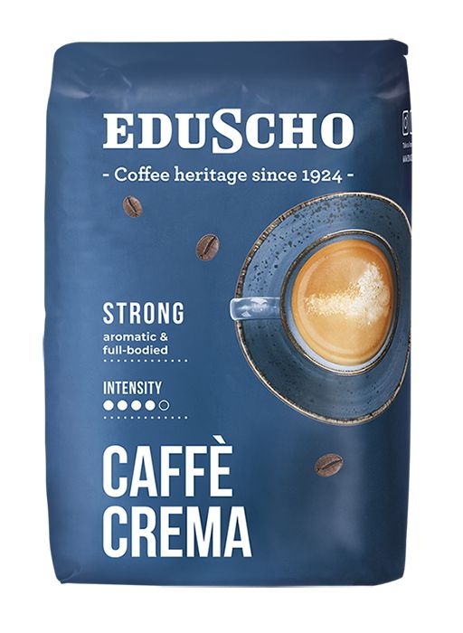 Nápoje - Eduscho Crema Strong zrnková káva 500 g