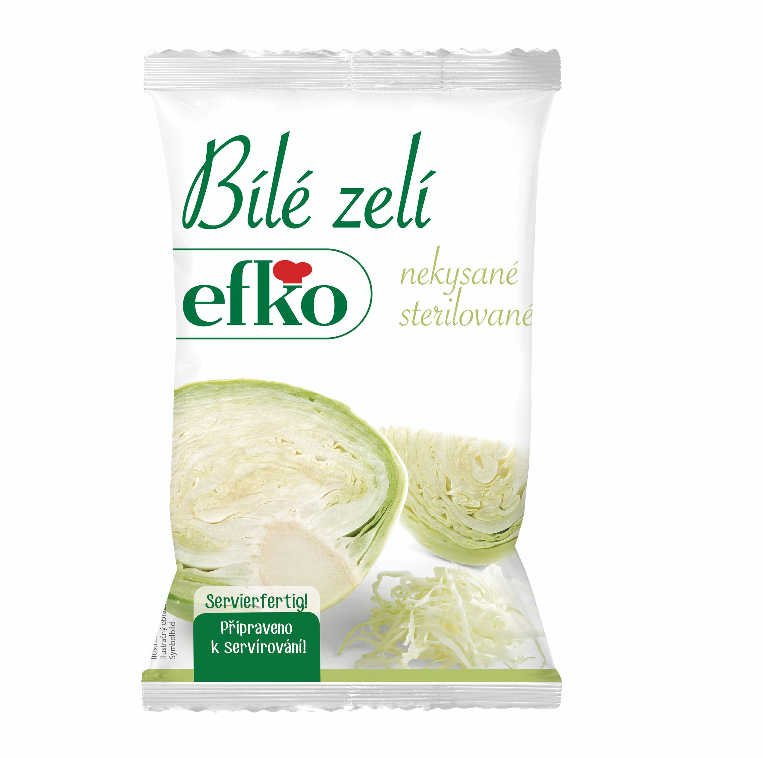Trvanlivé potraviny - Efko Bílé zelí nekysané sterilované 500 g