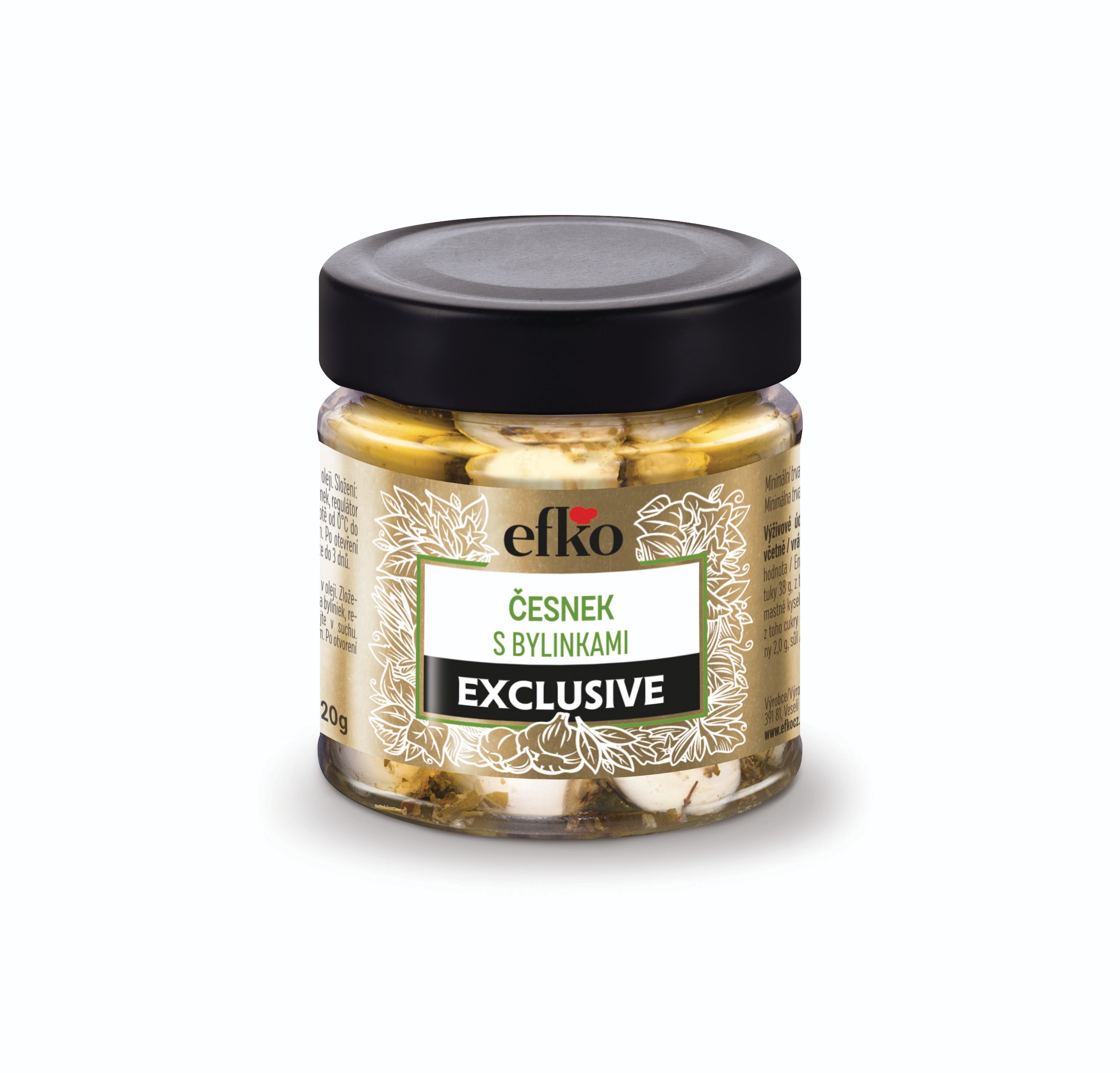 Trvanlivé potraviny - Efko Česnek s bylinkami Exclusive 210 ml