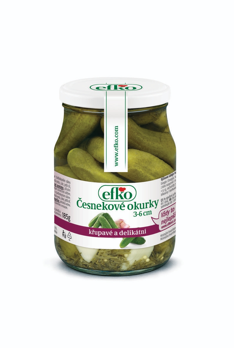 Trvanlivé potraviny - Efko Česnekové okurky 370 ml
