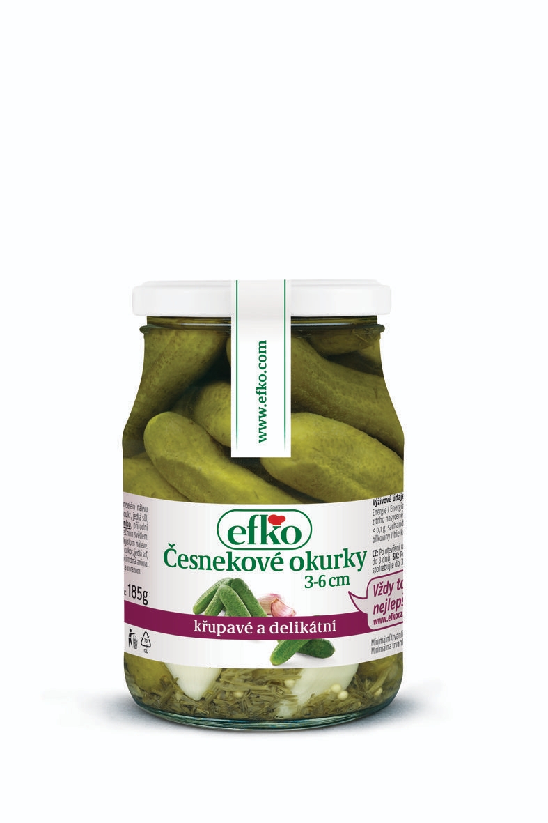 Efko Česnekové okurky 370 ml-0